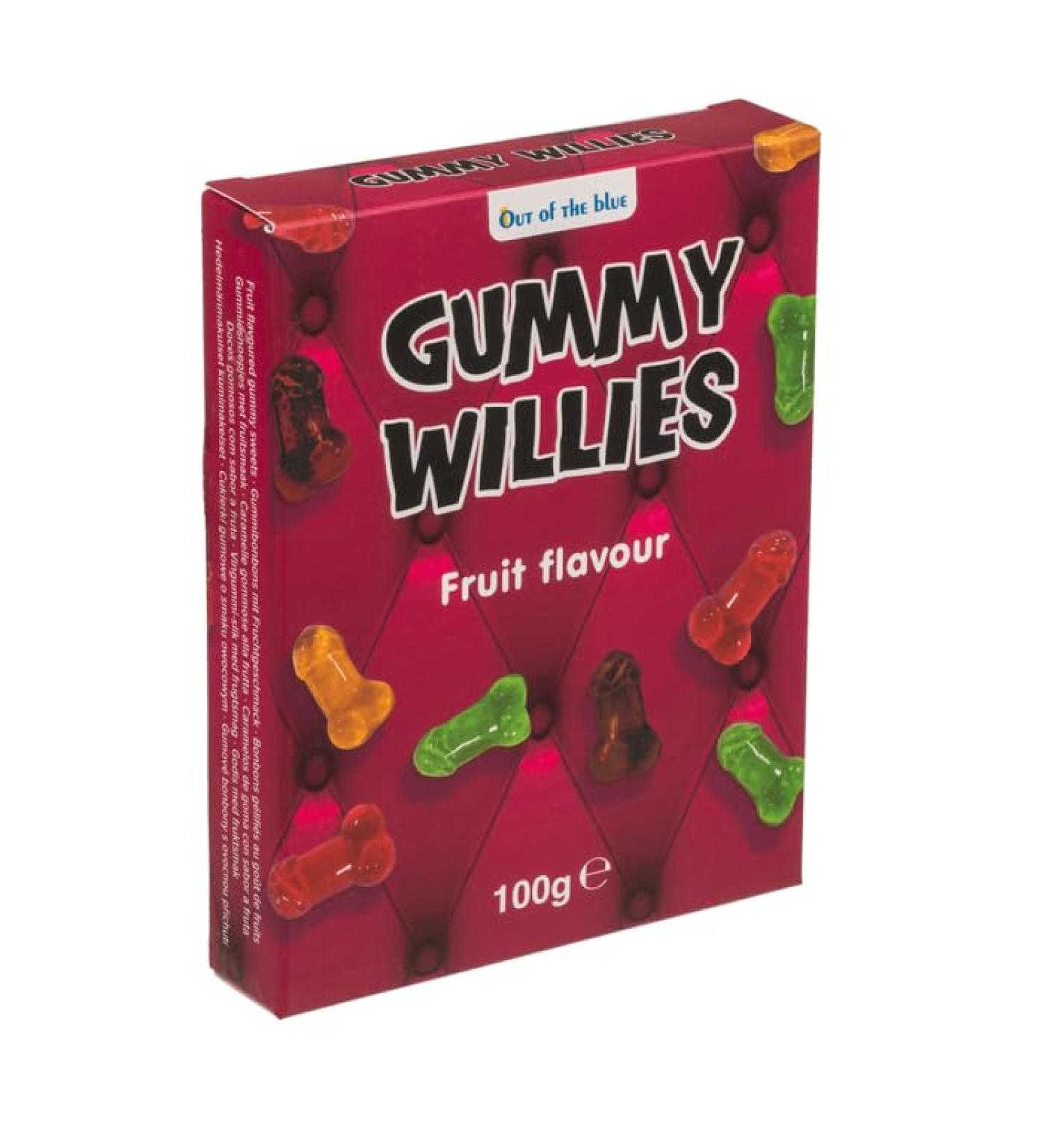 Gummy Willies - Mixed Fruit Flavoured Willy Shaped Sweets - Buy Online on GoSupps.com