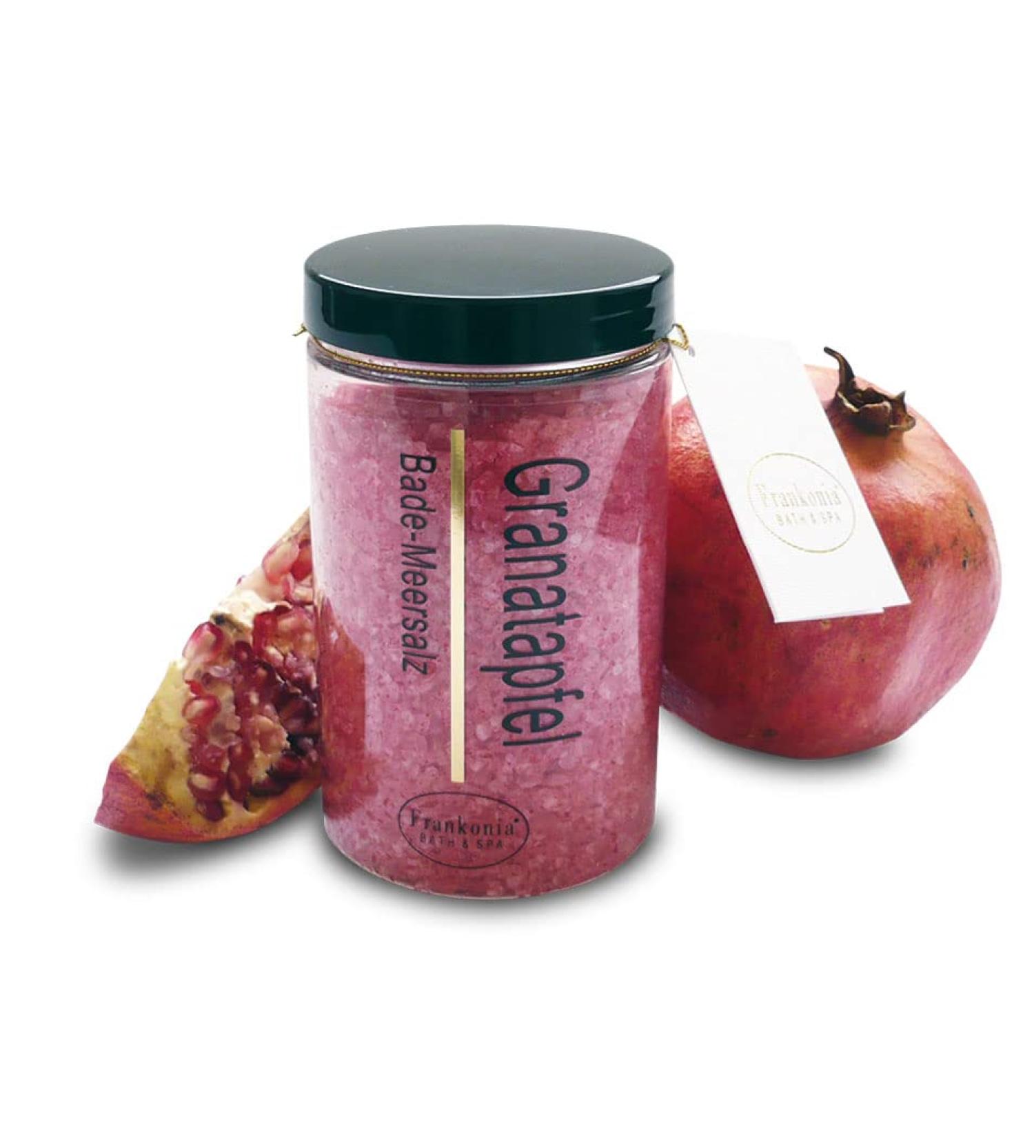 Bathing salt pomegranate 450g - vegan - sea salt dead sea salt - bathing crystals - bathing additive - body care - relaxation - fruity fragrance