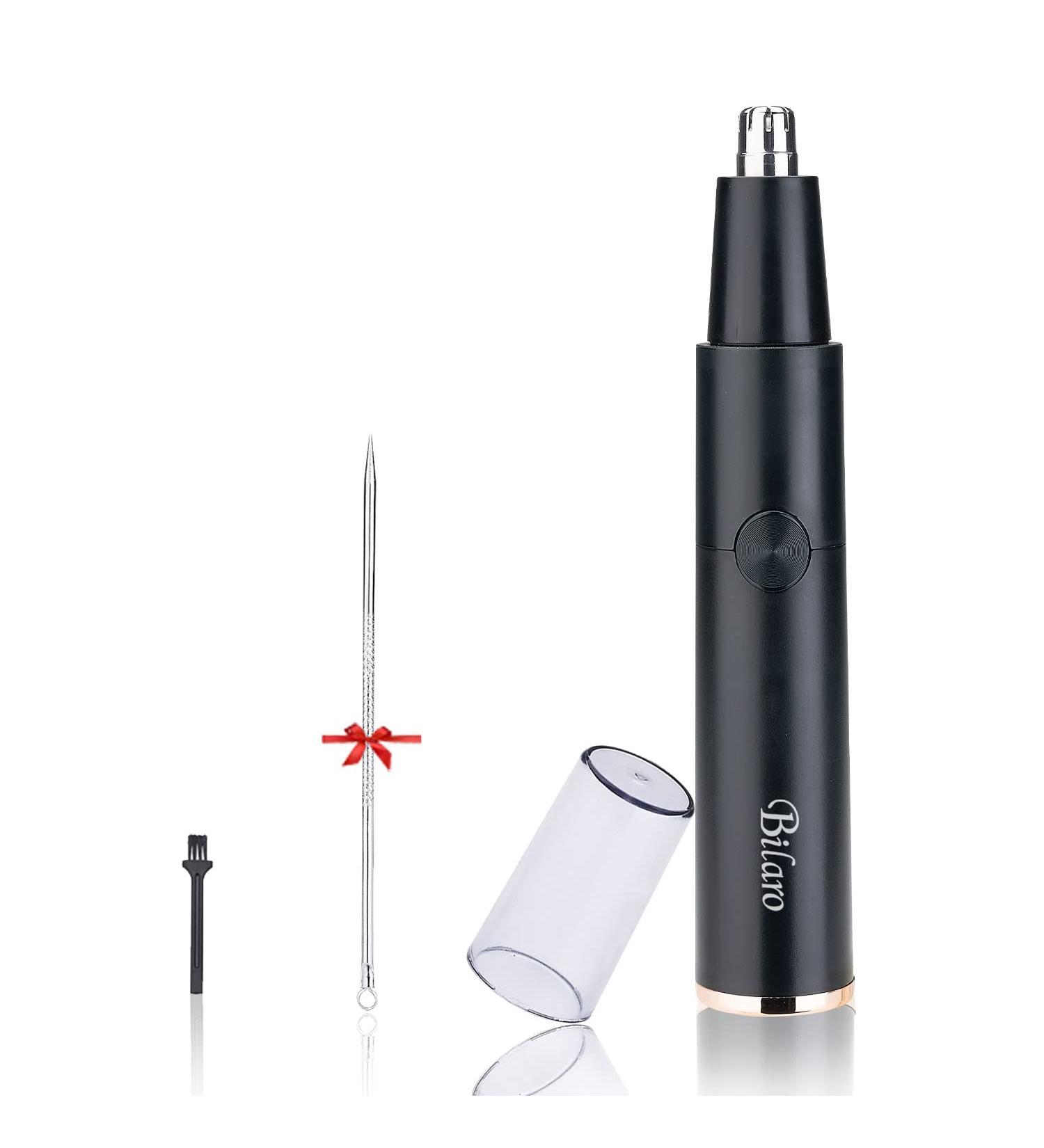 Professional Nose and Hair Trimmer 2021 - Painless Removal for Men and Women - Dual-Edge Stainless Steel Blades - Mute Motor - Easy to Clean - Buy Online on GoSupps.com