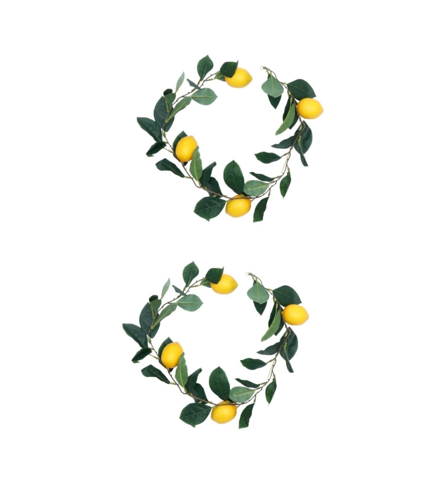 TOPBATHY Hanging Vine Fruit Garland Toys 2 Pcs Simulation Lemon Rattan Food Plastic Fake Plant Lemon Berry Vine Green Toys Yellowx2pcs 100x10cmx2pcs - Buy Online on GoSupps.com