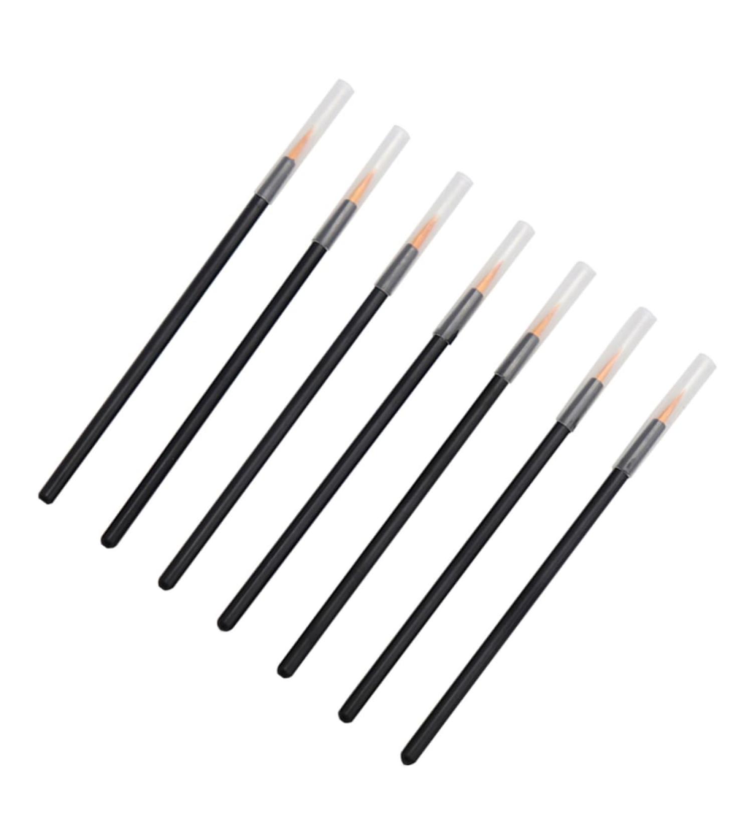 NOLITOY 100pcs Eyeliner Fine Line Brush Lip Liner Marker Lip Makeup Cosmetics Brush Makeup Brush With Hat - Buy Online on GoSupps.com