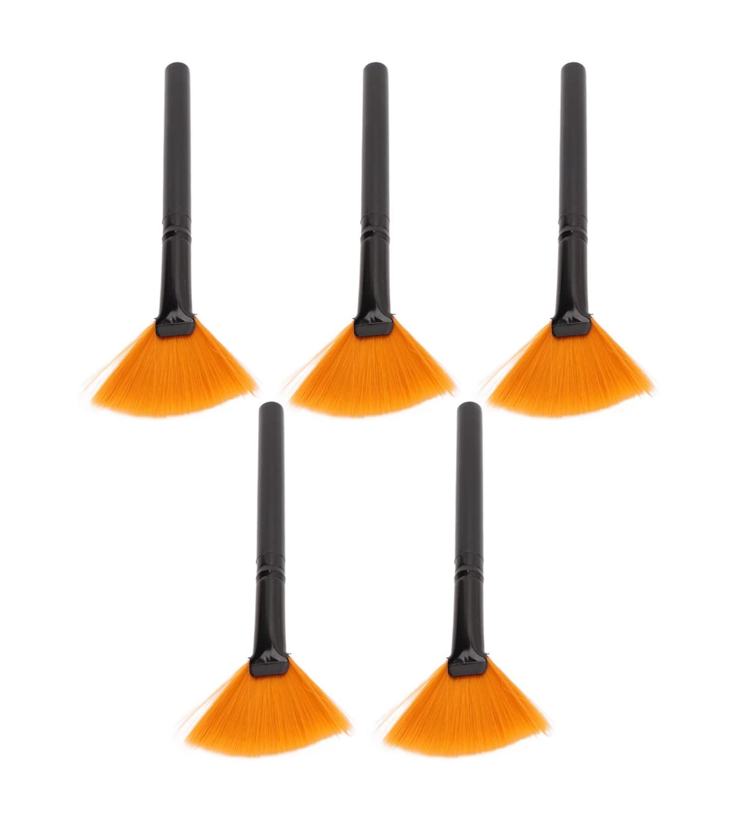 5 Pieces Fan Brushes Face Applicator Brush Soft Fan Brush Acid Applicator Brush Cosmetic Makeup Applicator Tools Mud Cream - Buy Online on GoSupps.com