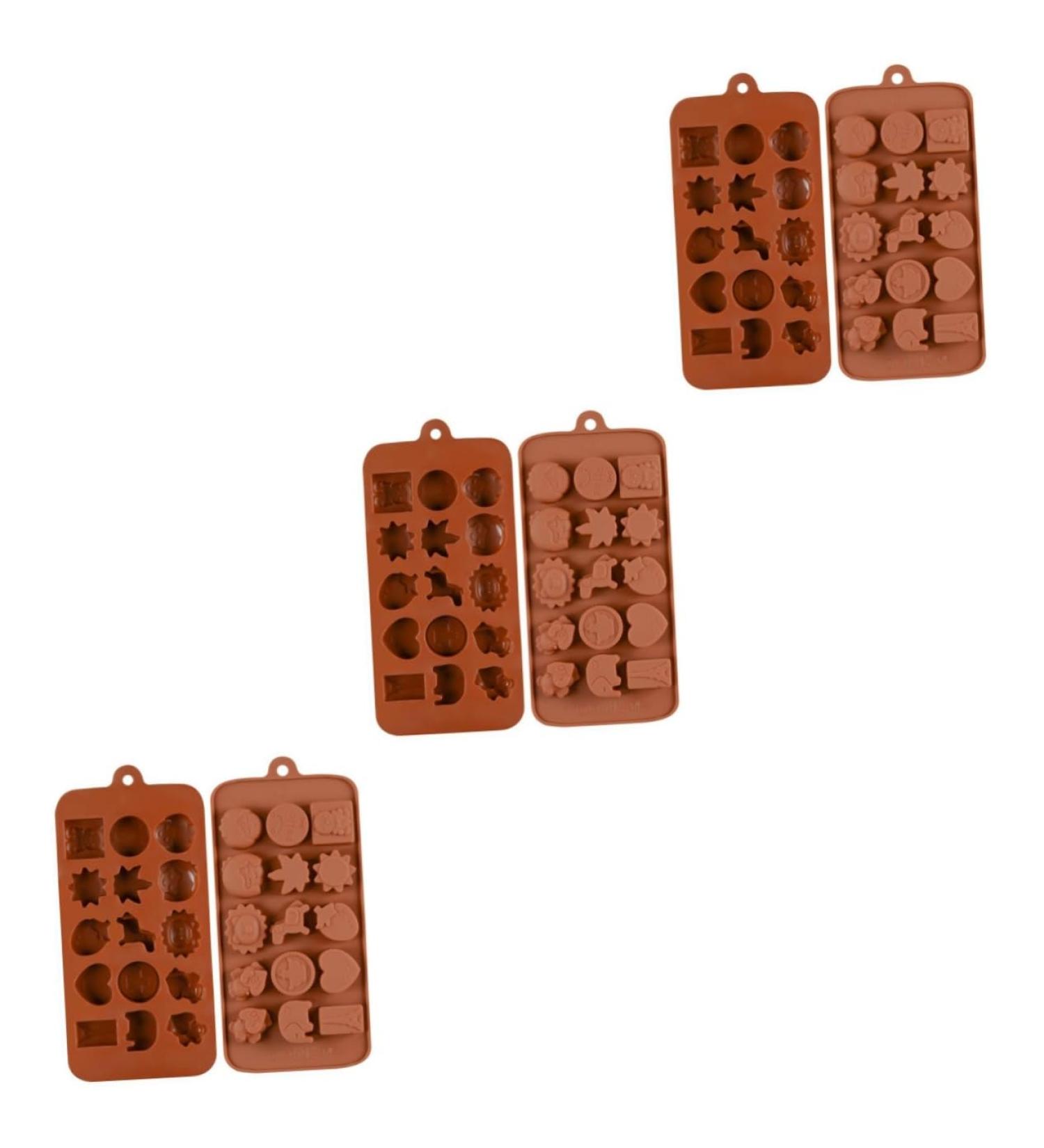 3pcs 15 Fudge Molds Non-Stick Mold Cartoon Animal Mold Silicone Mold Fondant Molds Bakeware Silicone Candy Mold Silicone Baking Molds Candy Molds Biscuits Cake Chocolate Candies mediumx3pcs Coffeex3pcs - Buy Online on GoSupps.com