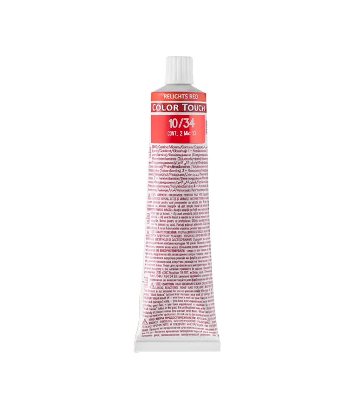 Wella Color Touch Vibrant Reds 10/34 60ml - colore semi permanente senza ammoniaca