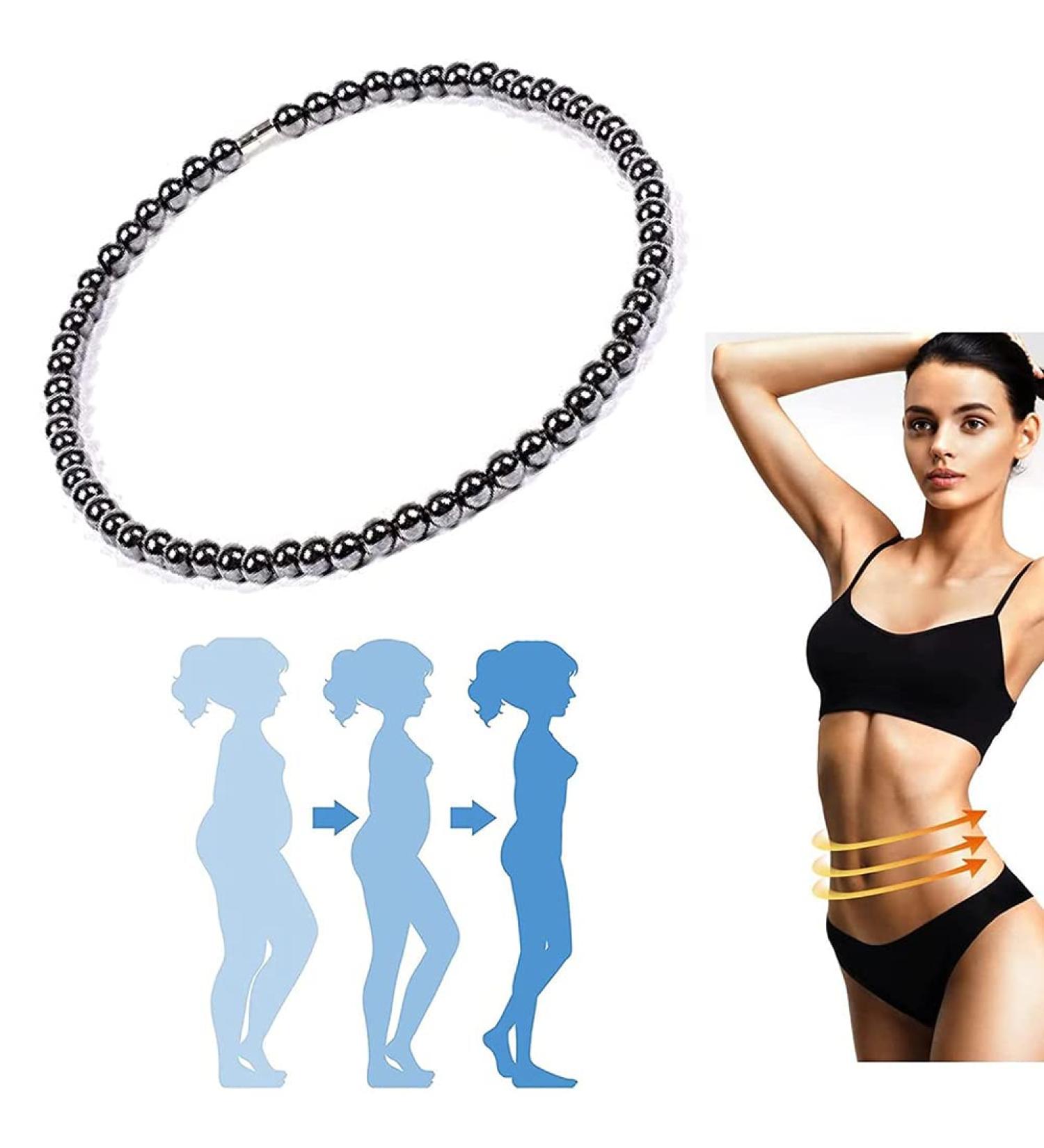 CeFurisy Lymphatic Drainage Necklace Magnetic Detox Necklace Black Hematite Weight Loss Necklace Hematite Therapy & Healing Stone for Arthritis Pain Migraine Headaches - Buy Online on GoSupps.com