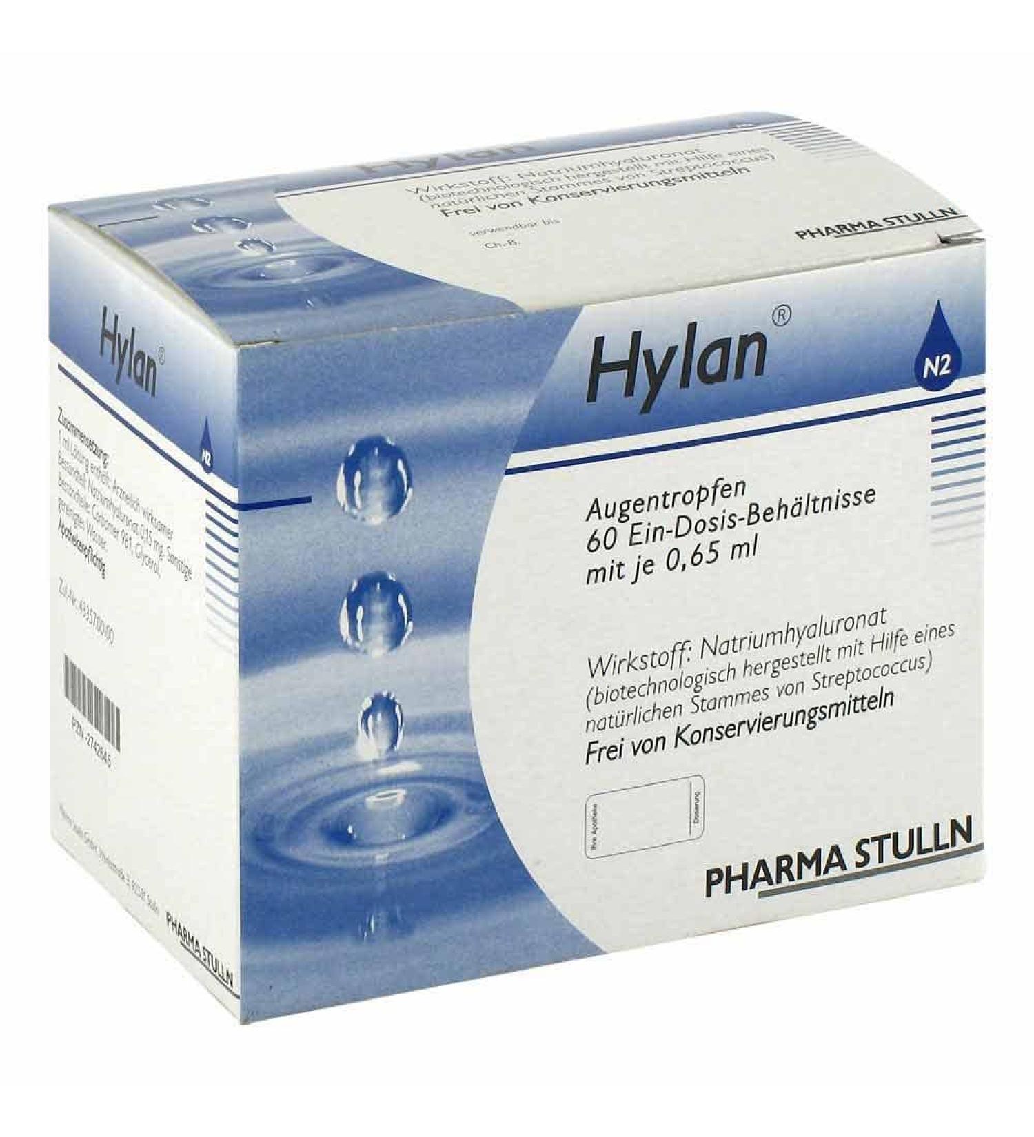 Hylan 0.65 ml of eye drops