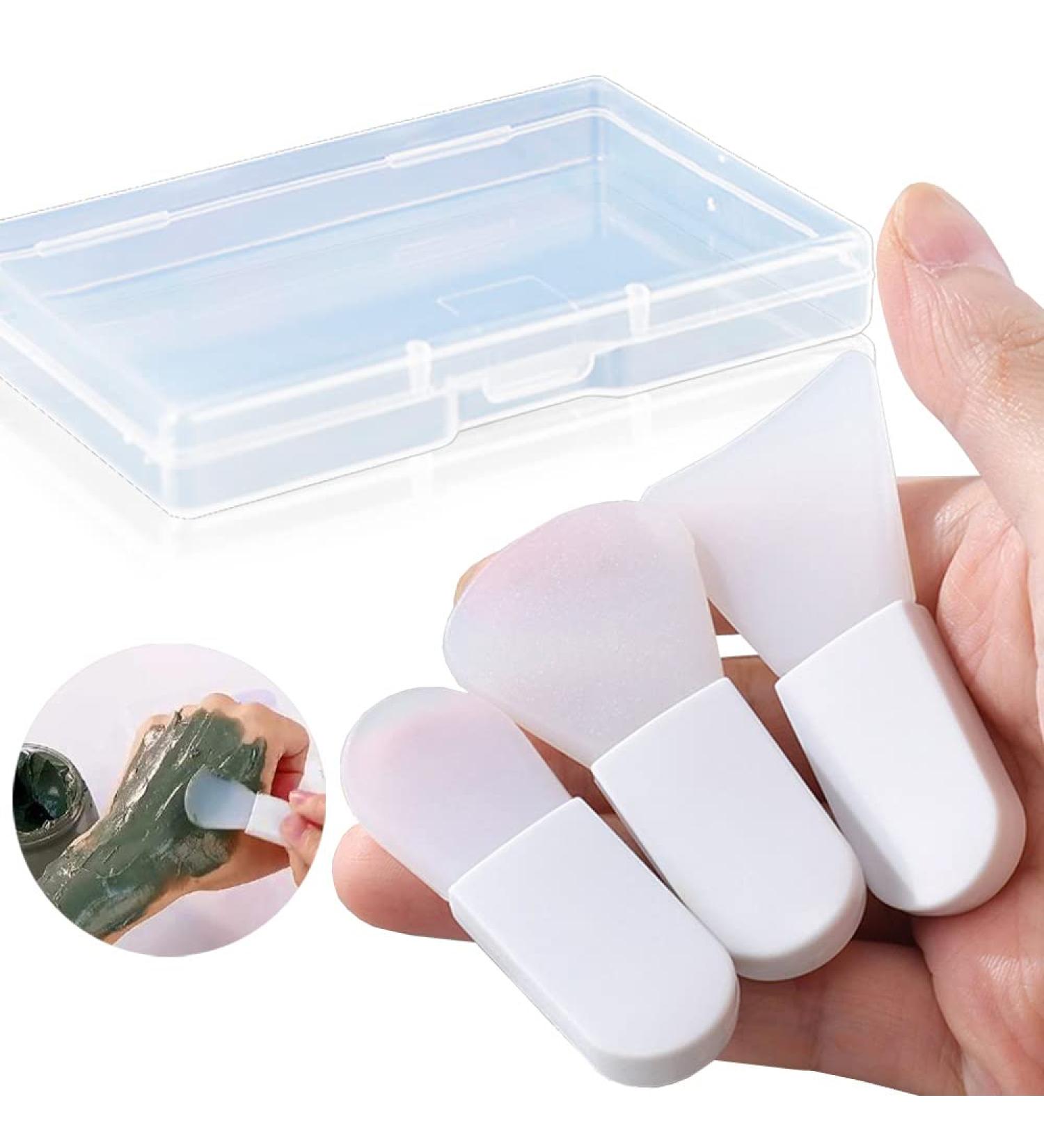 Mini Face Mask Applicator Brushes Set - Portable Silicone Beauty Tools for Facial Mud, Clay, Eye Mask, and Skincare Products - 3PCS - Buy Online on GoSupps.com