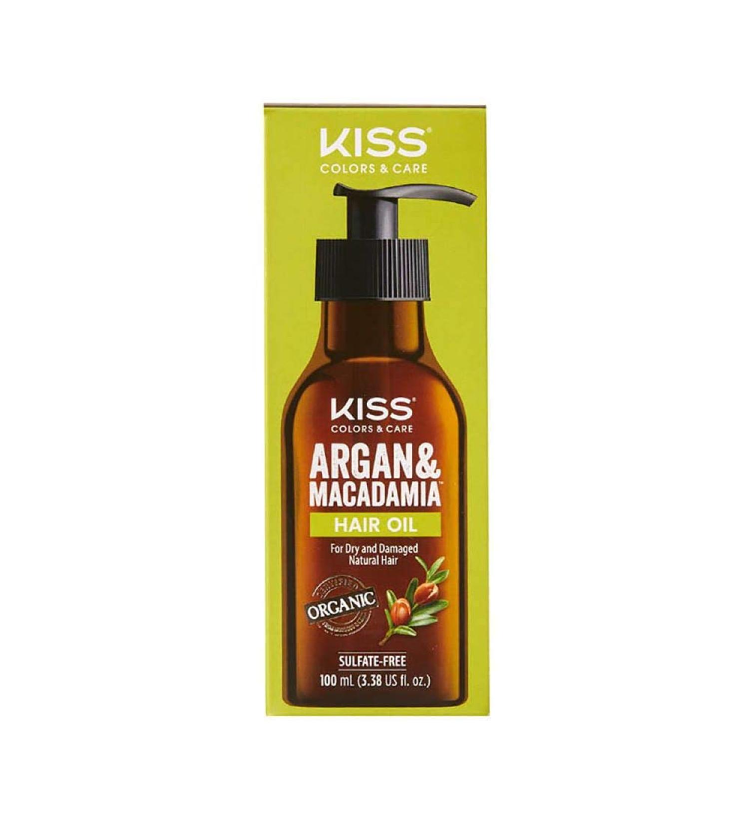 KISS Argan & Macademia Reparative Hair Oil Serum 100mL - Nourishing Hair Treatment - Buy Online on GoSupps.com