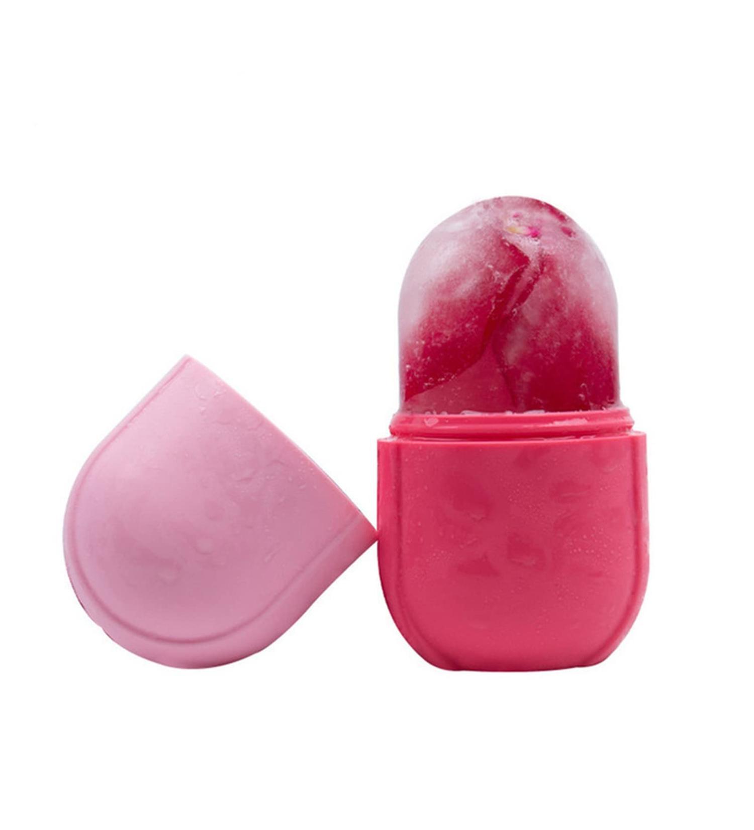 Acne Needle Skin Care Tool - Pink Silicone Ice Roller & Facial Massager for Acne Relief & Contouring - Buy Online on GoSupps.com