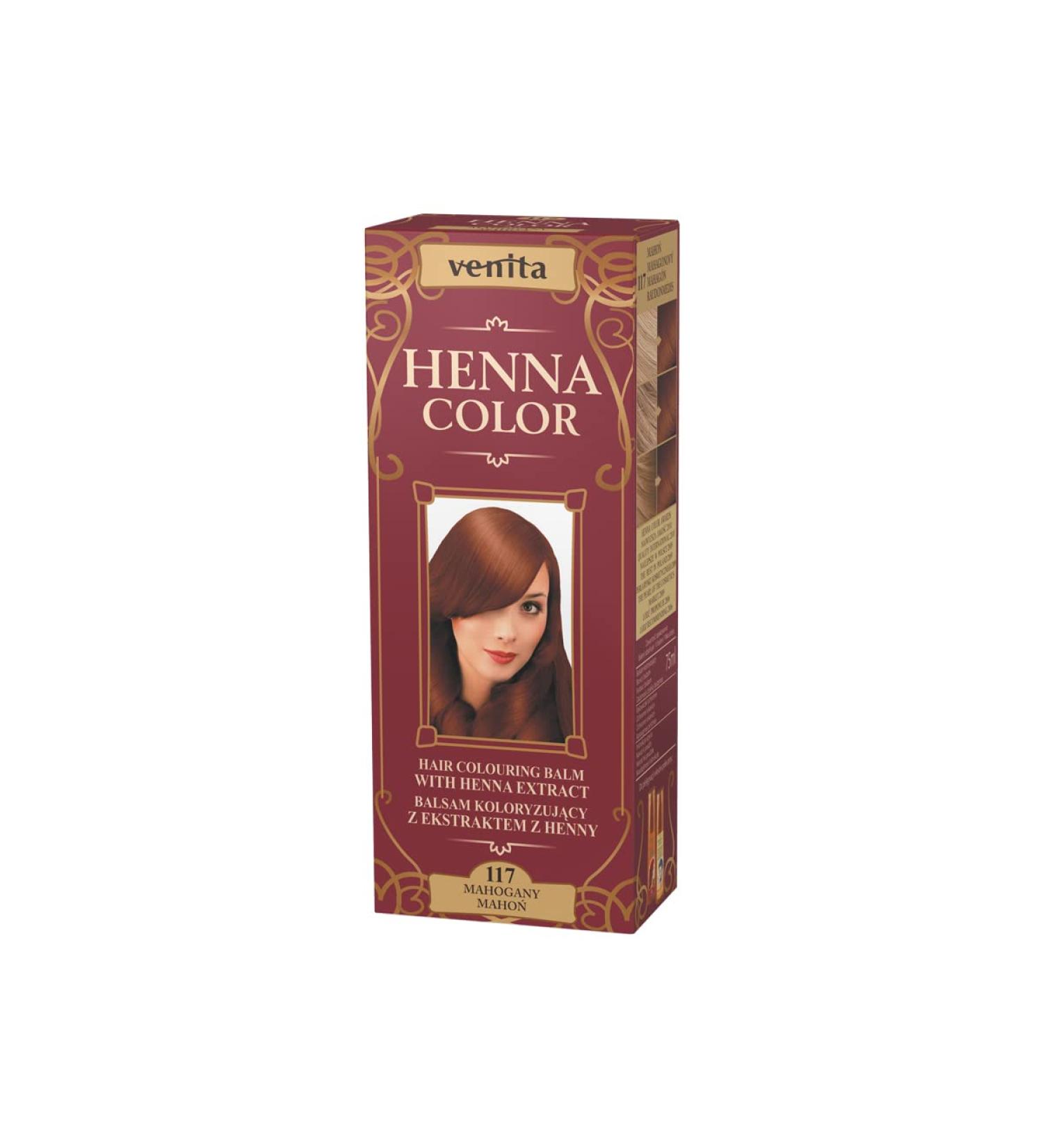 Venita Henna Color Hair Dye 117 Mahogany 75 ml