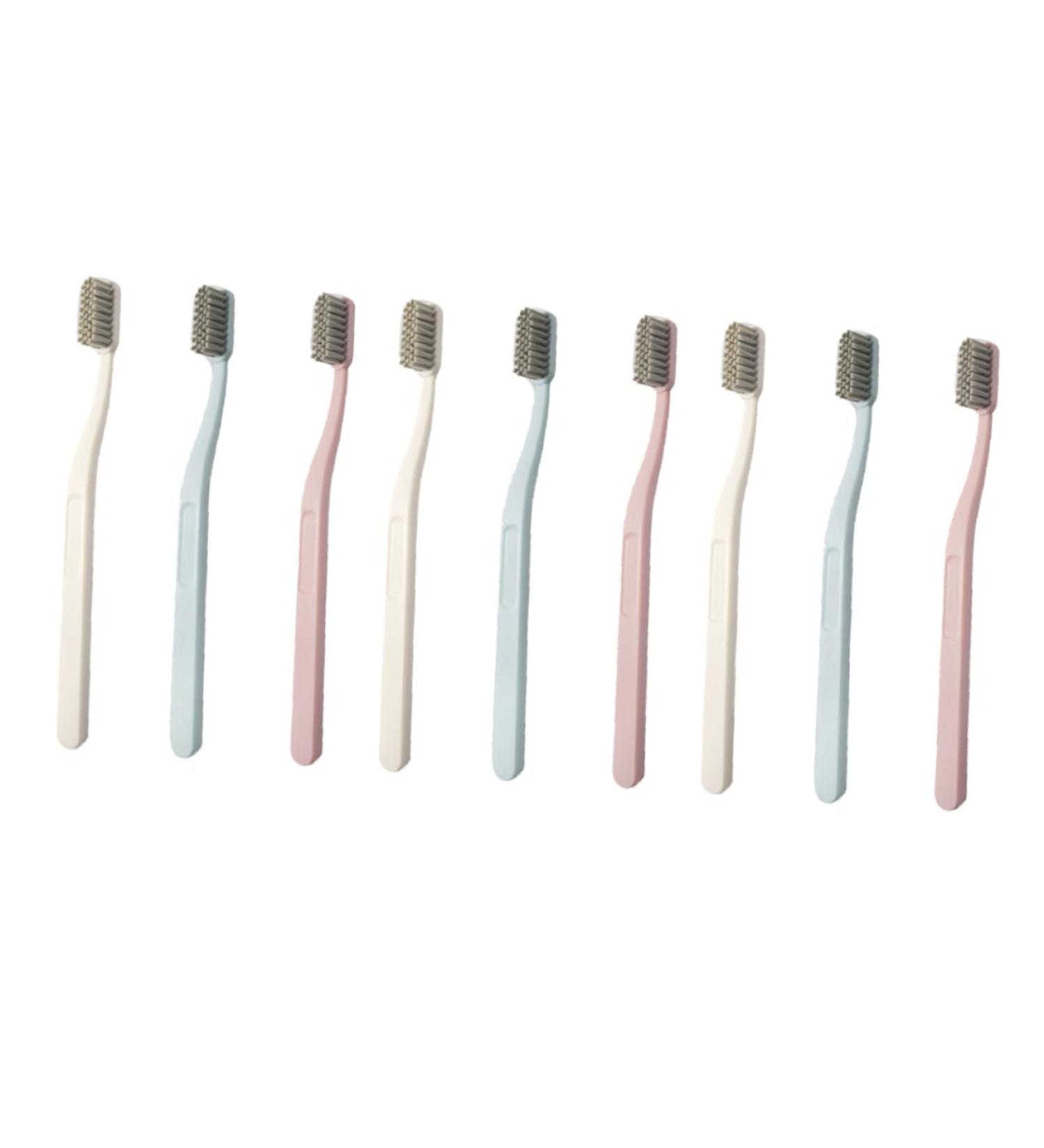 Hapinary 9 STK Hardhaar Toothbrush Set - Manual Oral Care Tools for Safe Travel | Nylon Toothbrushes for Adults - Buy Online on GoSupps.com