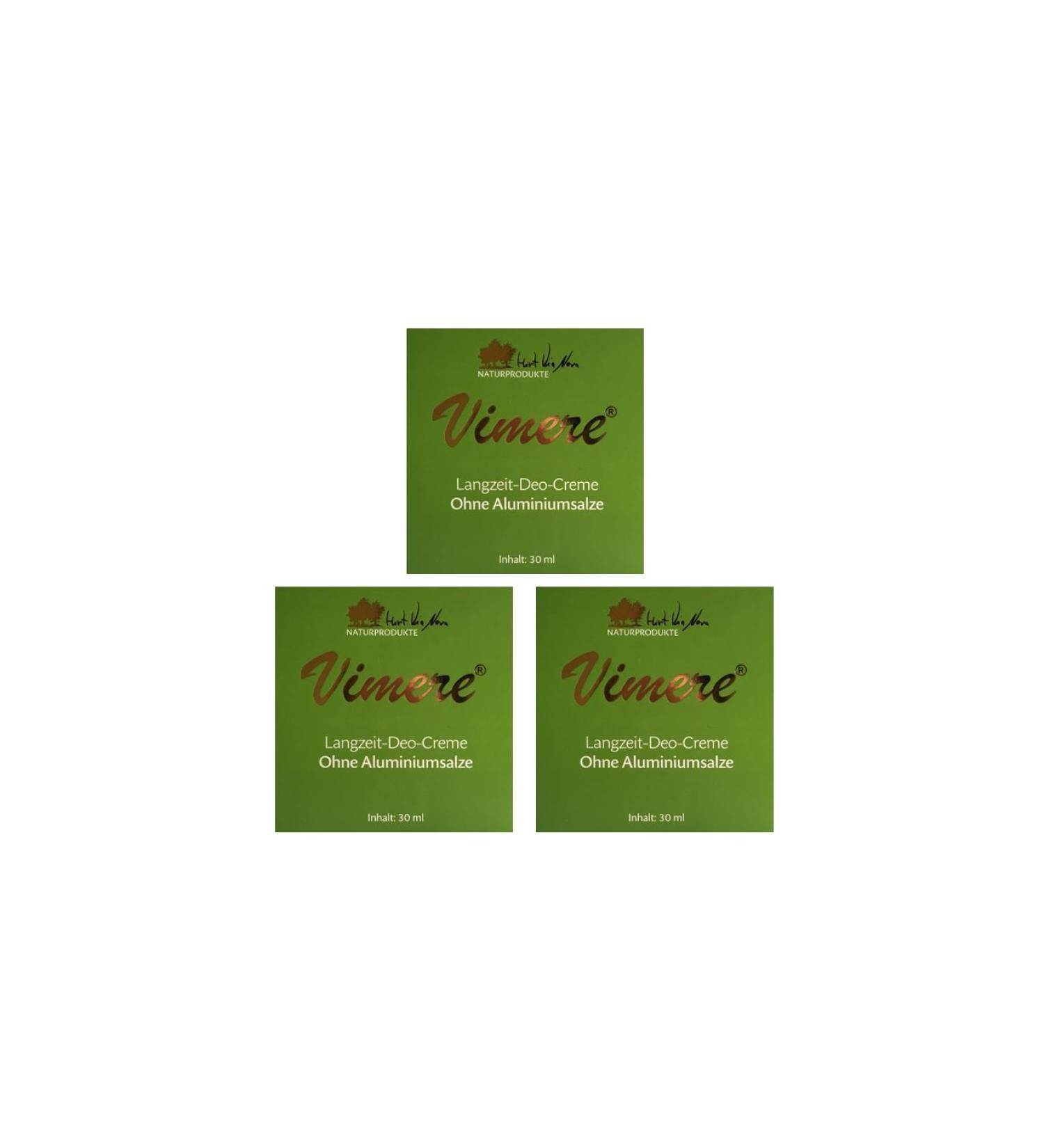 Via Nova Naturprodukte Vimere Deodorant Cream 3 x 30 ml