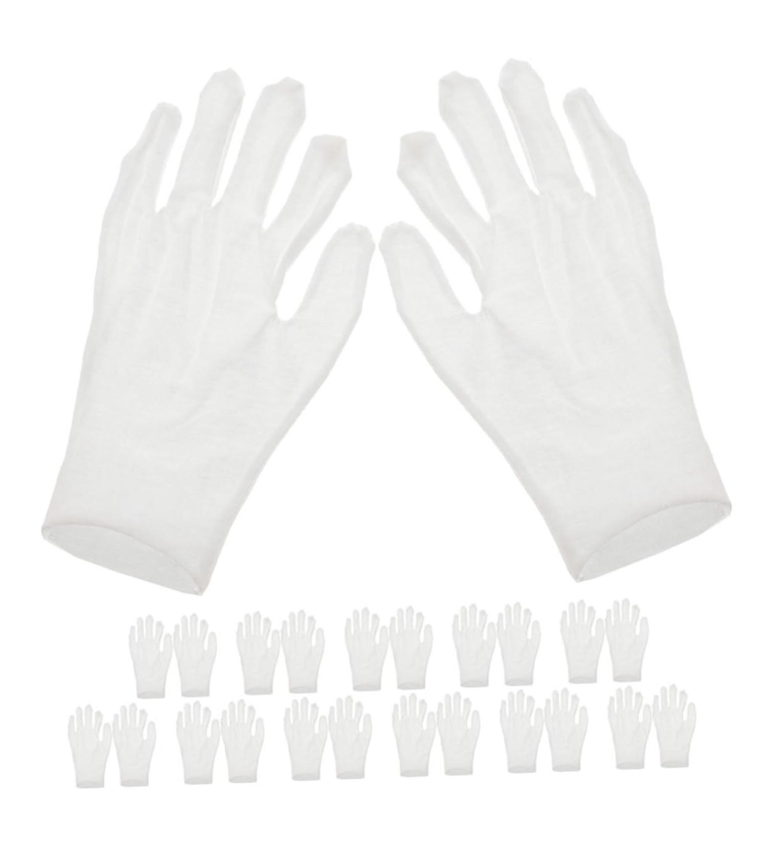 FOYTOKI 12 Pairs Moisturizing Gloves Work Gloves White Cotton Gloves for Dry Hands White Gloves White Cotton Gloves for Adult Work Cotton Gloves White Cotton Gloves for Men Working Gloves - Buy Online on GoSupps.com