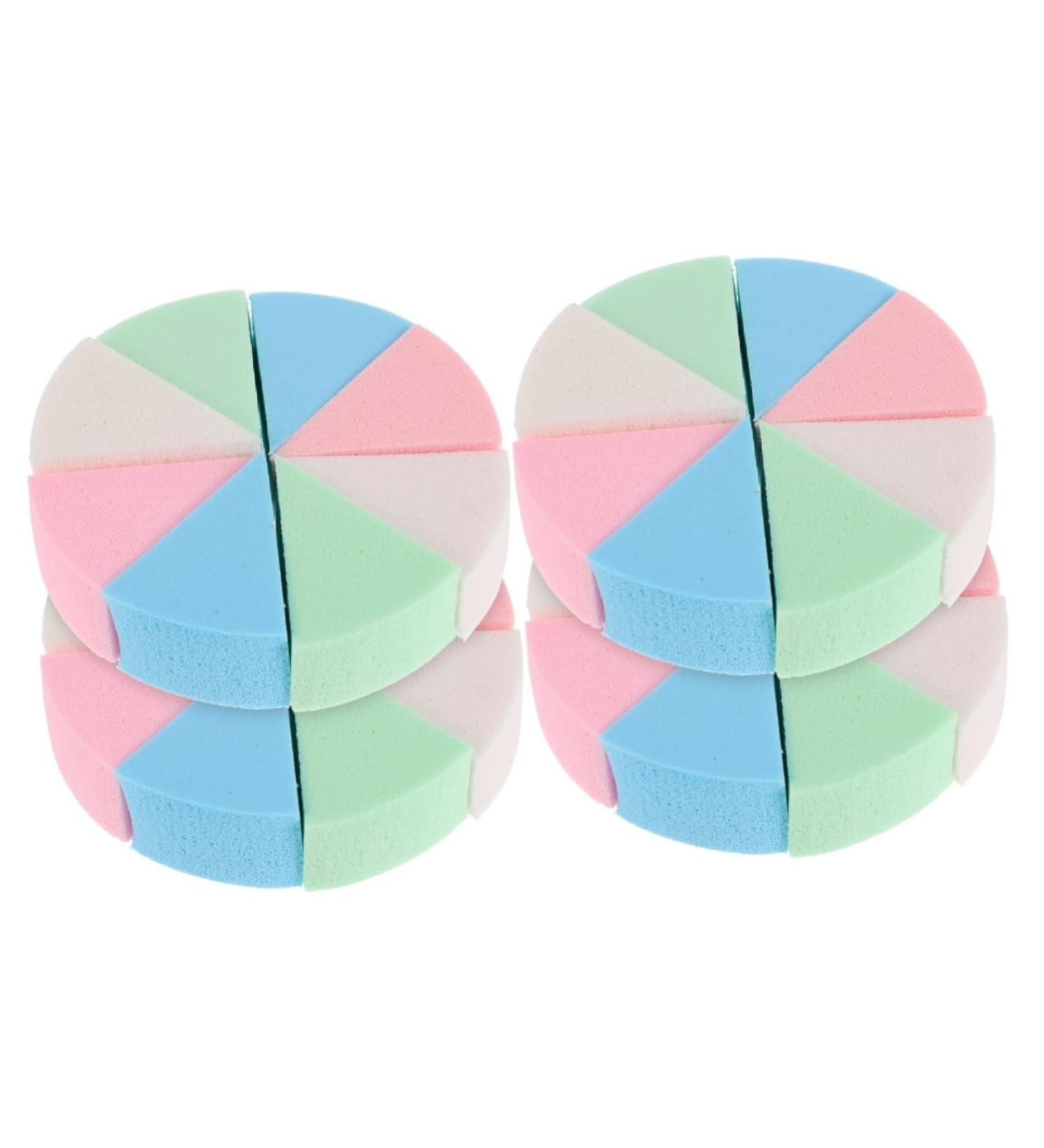 Balacoo Triangular Sponge Puff Set - 4 Makeup Applicators for Wet & Dry Use | Latex Cosmetic Sponges for Flawless Application - Buy Online on GoSupps.com