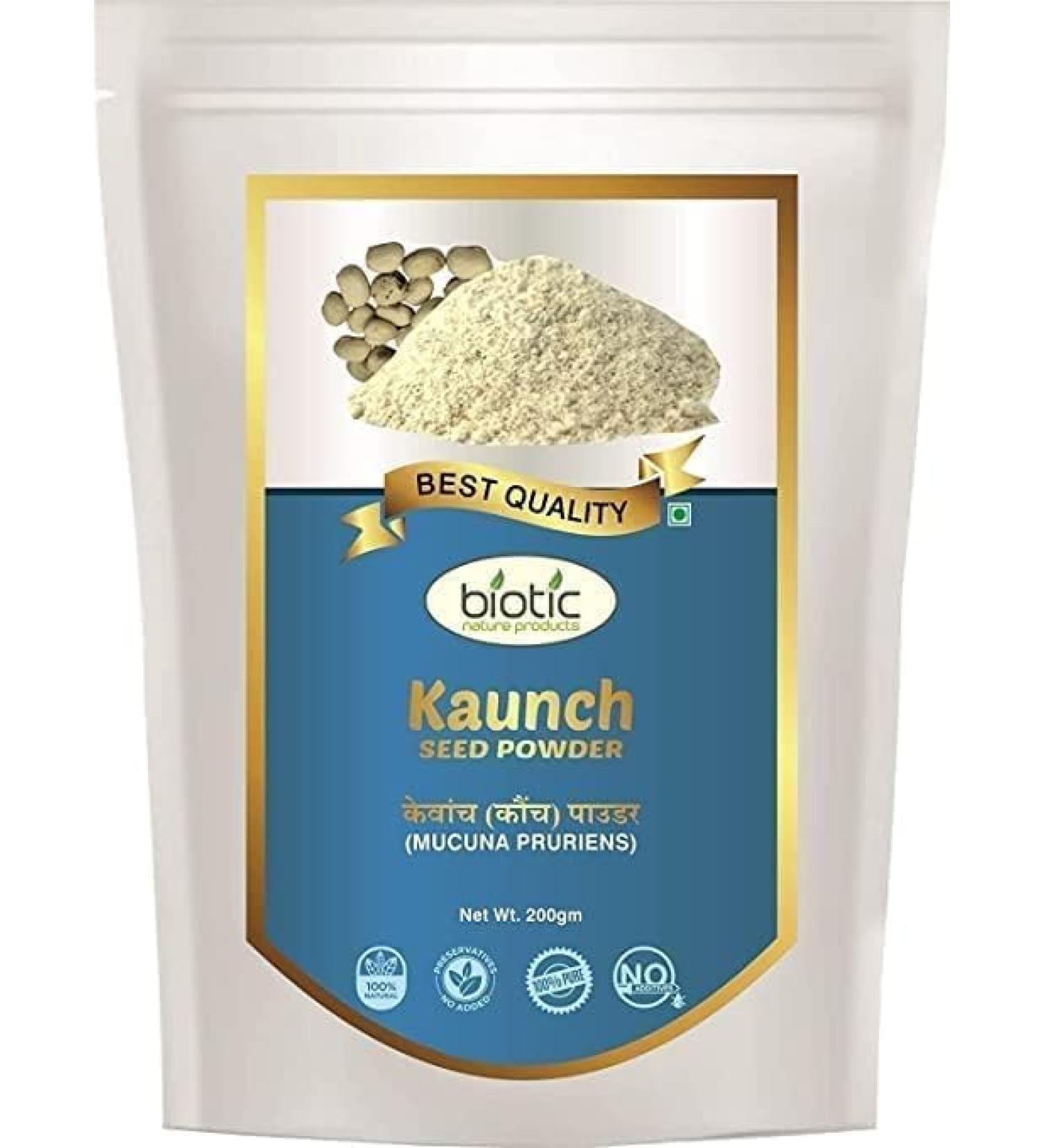 REVA Witte Kaunch Beej Powder Mucuna Pruriens Kaunch Zaden Powder 200 gm