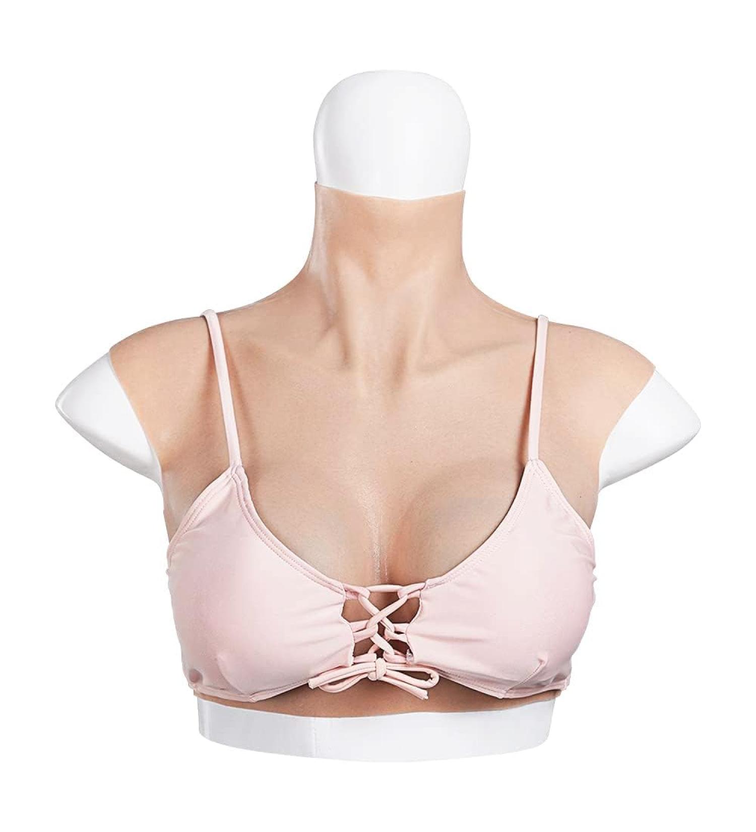 Cyomi Realistic Silicone Breast Prosthesis - Artificial Breasts for Crossdressers Transgender Mastectomy & Cosplay - B-G Cup Ivory White - Buy Online on GoSupps.com