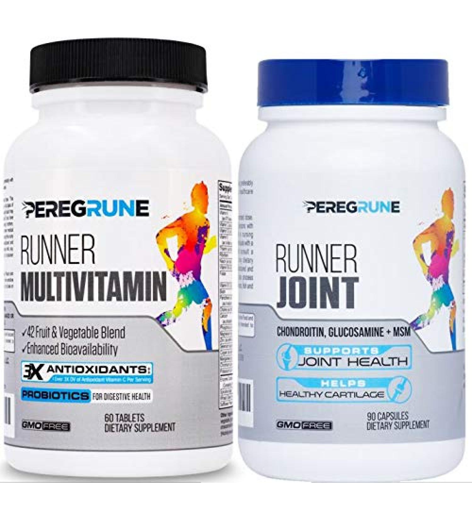 Runner Multivitamin & Joint Support Supplement | Antioxidants, B Complex, Probiotics, Glucosamine Chondroitin MSM | GMP Certified - Buy Online on GoSupps.com