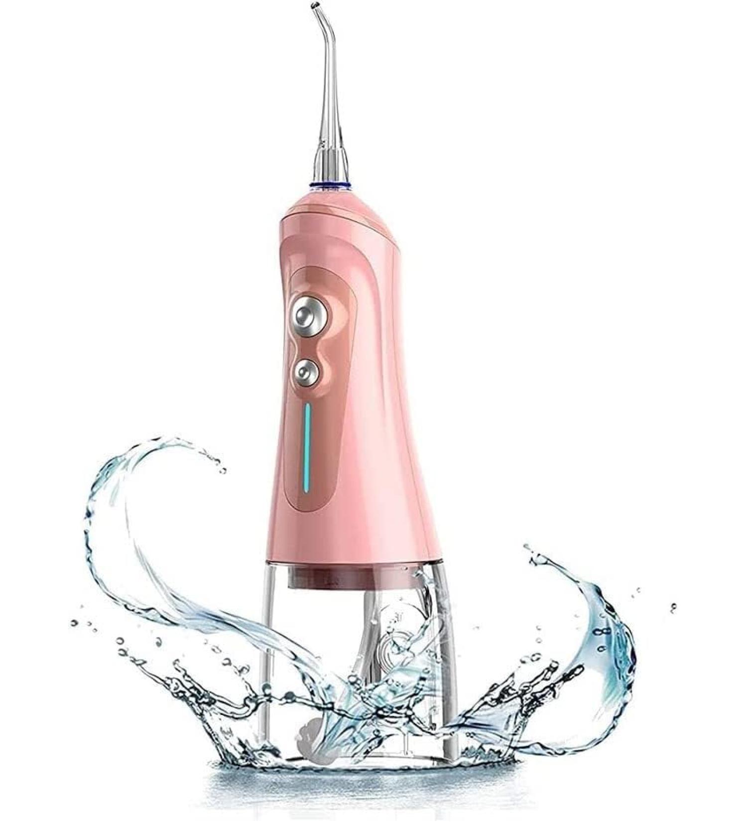 Water Flosser Professional Cordless Oral Irrigator | 320ML Portable IPX7 Waterproof 6 Modes & 4 Jet Tips - Ideal for Home Travel Braces & Bridges - Buy Online on GoSupps.com