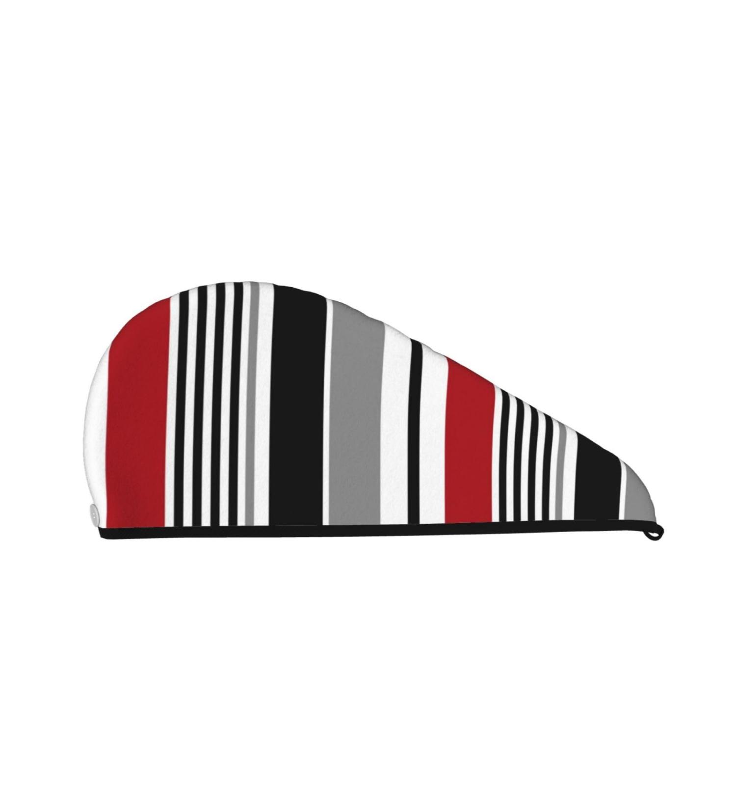 Microfiber Hair Drying Cap | Retro Stripe Absorbent Towel Wrap for Curly & Thick Hair - Quick Drying & Soft - Buy Online on GoSupps.com