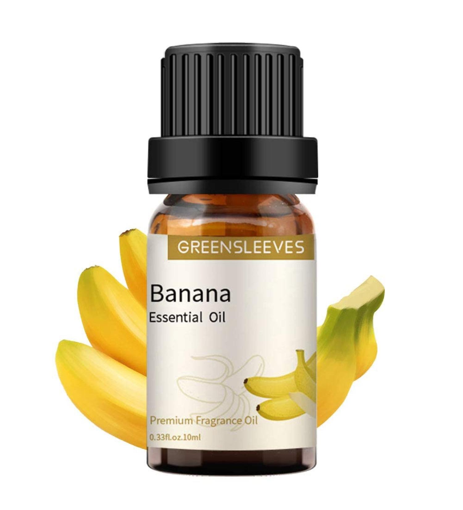 GREENSLEEVES 100% Pure Organic Banana Essential Oil 10ml for Aromatherapy Diffusers - Buy Online on GoSupps.com