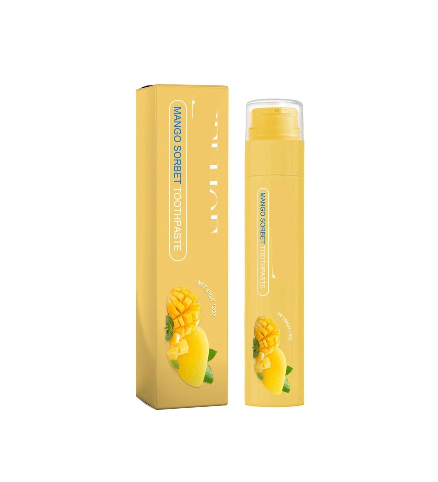 KLYso Mango Flavored Whitening Toothpaste - Gentle Stain Removal Fresh Breath & Teeth Protection for All(2PCS) - Buy Online on GoSupps.com