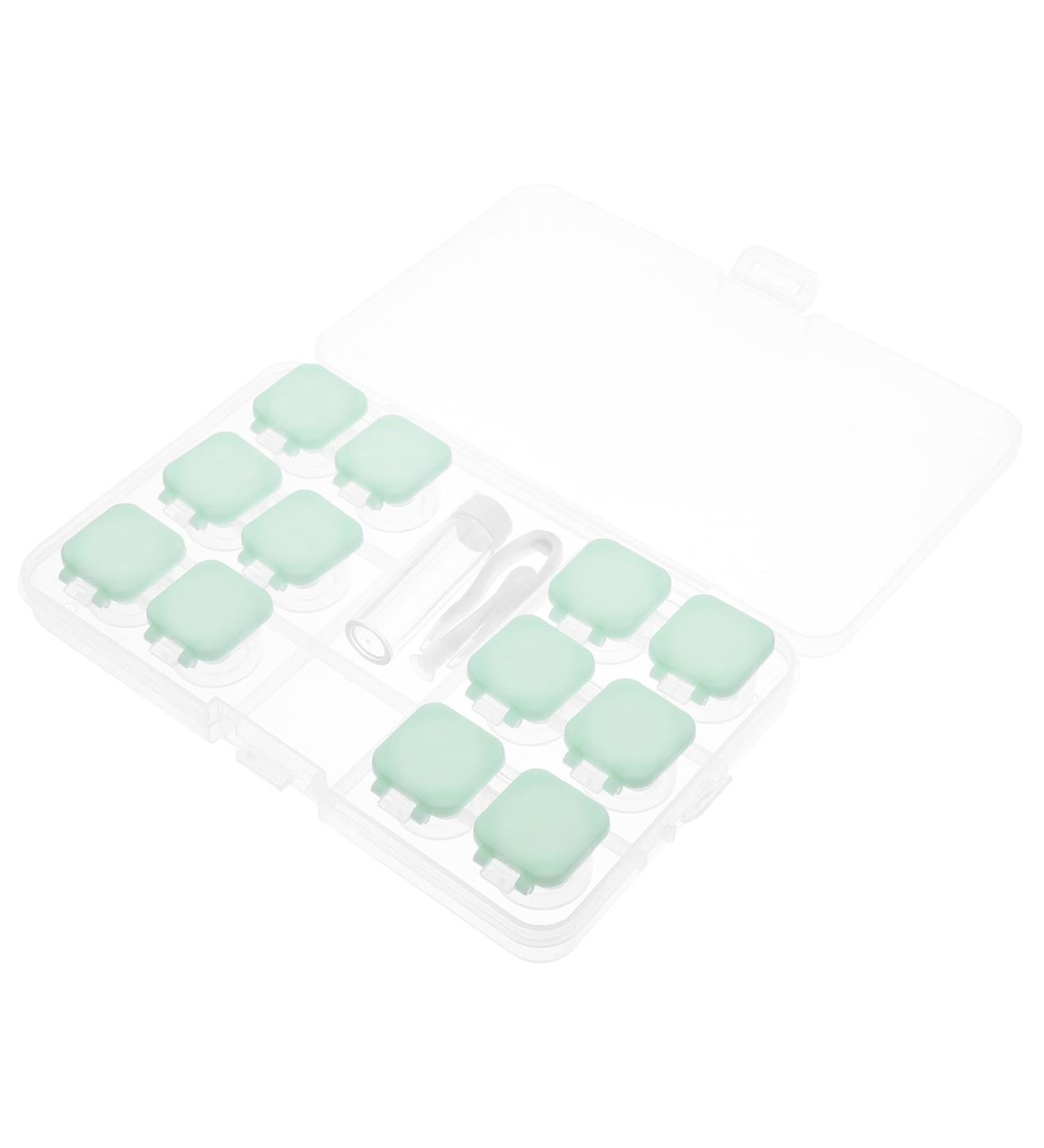 Gatuida Travel Accessories Box | 2 Sets Contact Lens Containers | Colored Lens Storage Holder | Eye Protection | Green 6x3x3cm | International Shipping - Buy Online on GoSupps.com