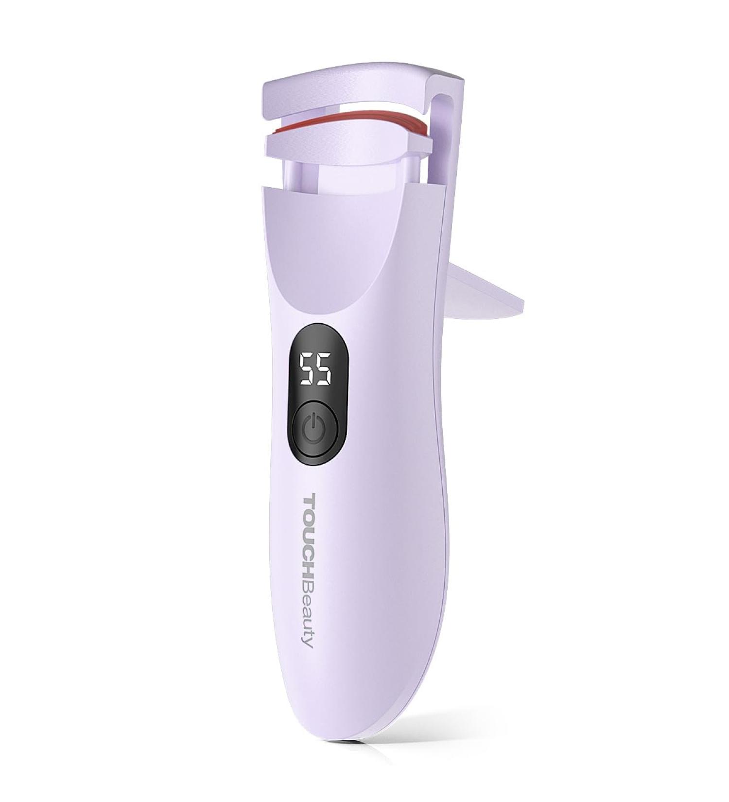 TOUCHBeauty Heated Eyelash Curler Rechargeable Electric Eyelash Curler with LED Display 3-Level Adjustable Temperature Rechargeable Natural Curling 24H Long Lasting for Women AG-2316purple - Buy Online on GoSupps.com