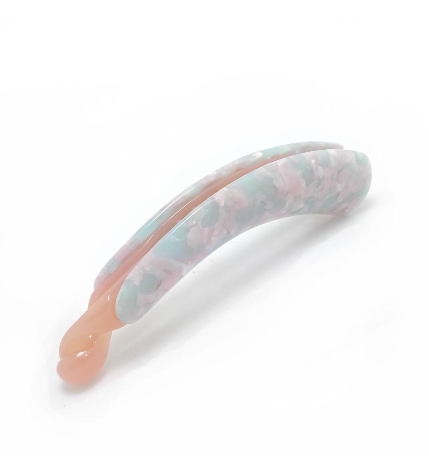 Meilliwish Noble Leopard Banana Hair Clip (BluePink) - Stylish Hair Accessory - Buy Online on GoSupps.com