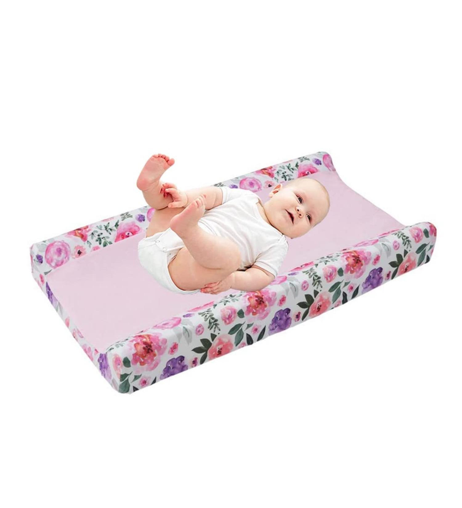 Super Soft Stretch Fabric Baby Changing Pad Cover 16x32 Inch for Boy and Girl - Type 2 - Buy Online on GoSupps.com