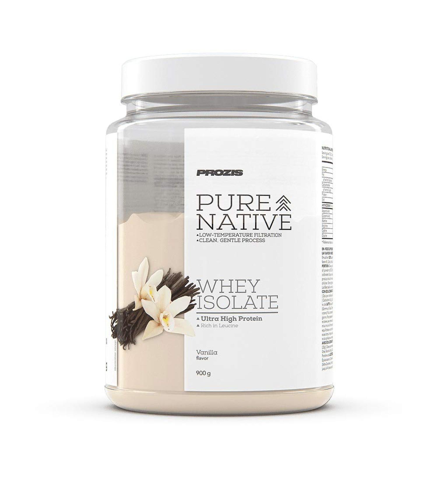 Prozis Pure Native Whey Isolate 900 g Vanille - Buy Online on GoSupps.com