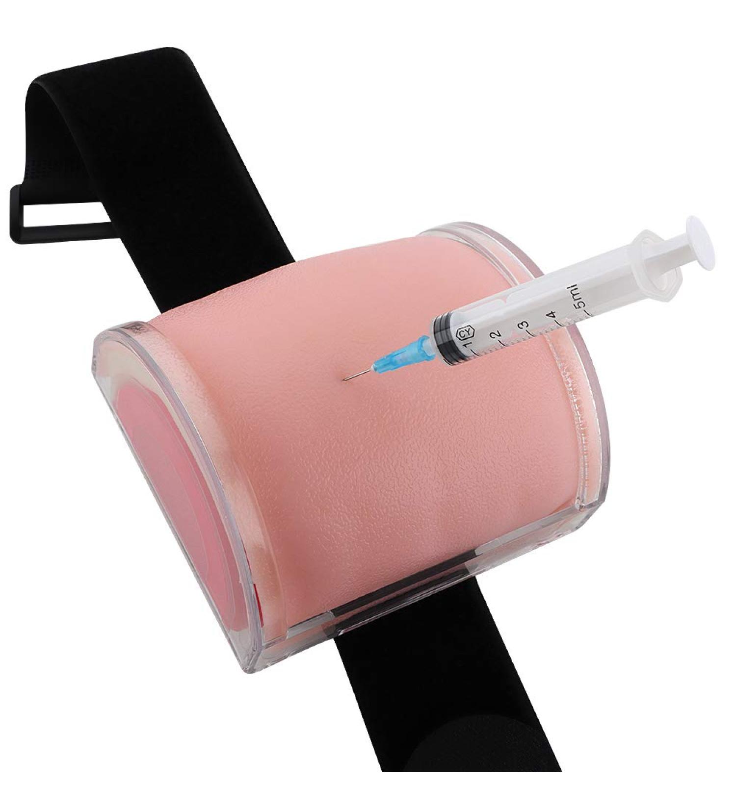 Multi-Functional IM ID and SQ Injection Training Pad - Skin, Subcutaneous Tissue, Muscle Layers - Wearable Design - Buy Online on GoSupps.com