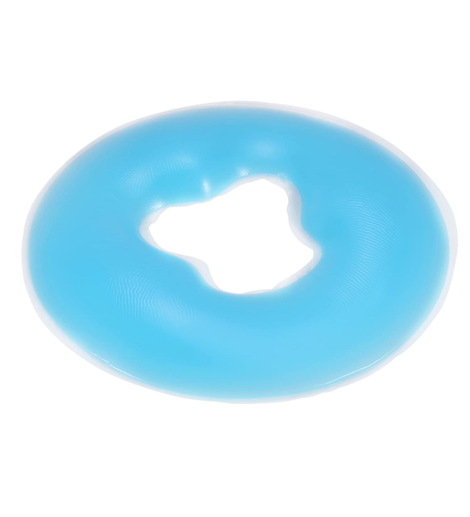 Soft Silicone Face Down Pillow for Relaxing Face SPA - Blue - Buy Online on GoSupps.com