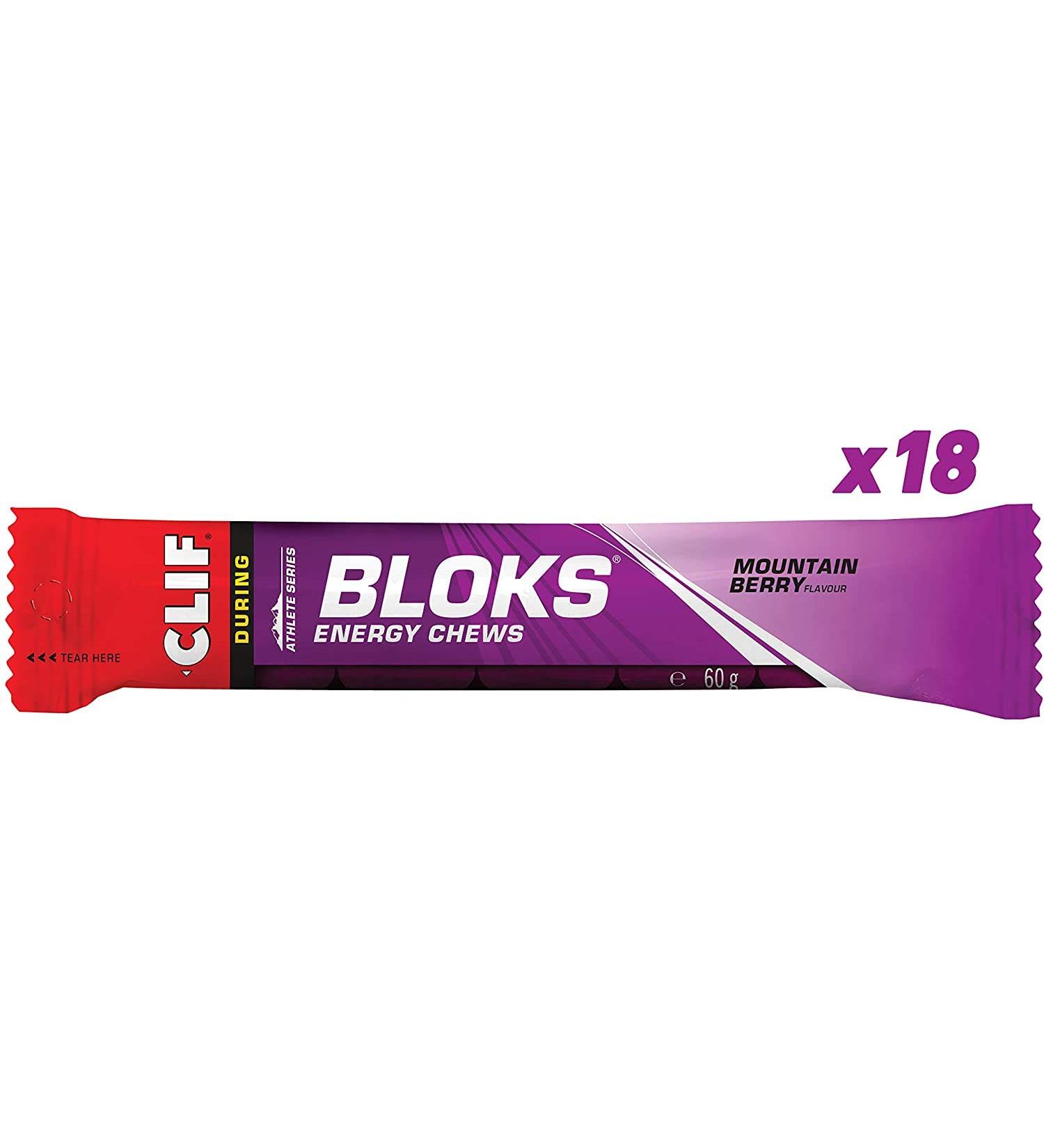 Clif WOWOOO SHOT BLOKS Energy Chews 18x Mountain Berry Flavours - Buy Online on GoSupps.com