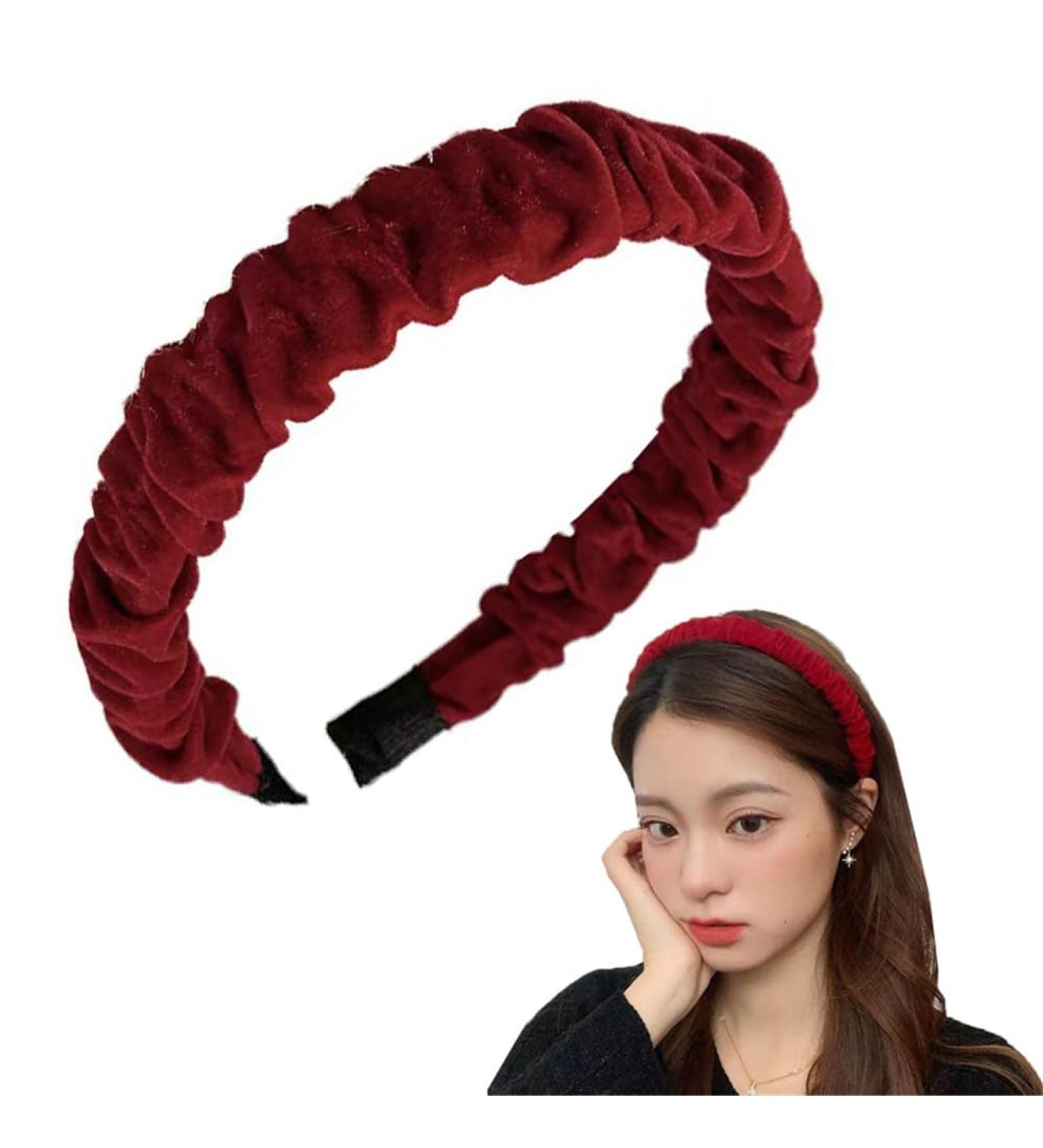 gaobaozhu Velvet Headband for Women Soft Headbands No Slip Headband Vintage Women Holiday Headband Non Slip Hair Accesorries Gifts for Women Girls - Buy Online on GoSupps.com