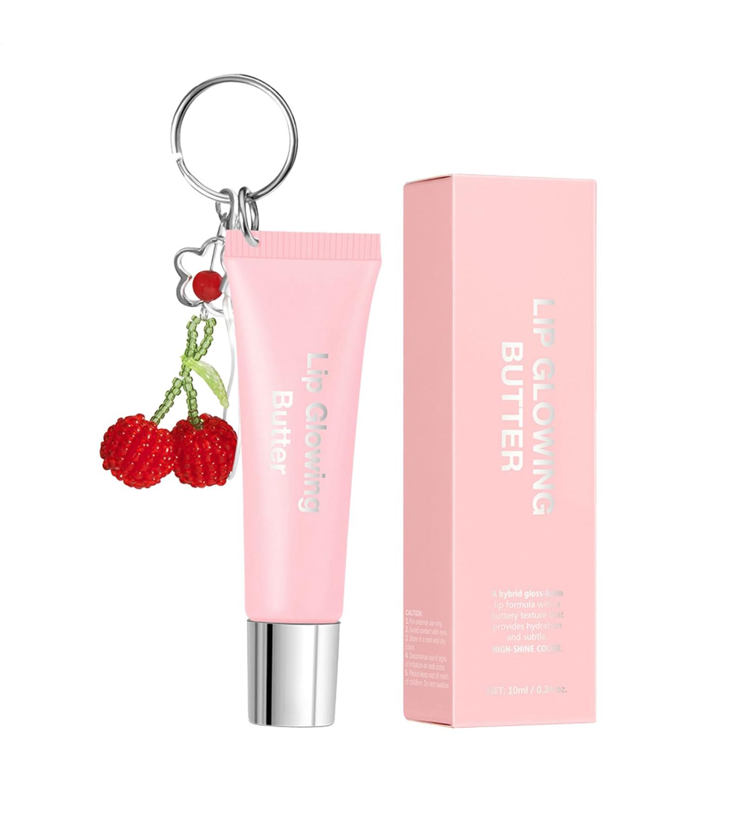 Nourishing Lip Butter Balm with Tinted Keychain 10ml | Long-Lasting Lip Gloss for Girls Girlfriend Wife Everyday Use Travel Summer Winter Birthday - Buy Online on GoSupps.com