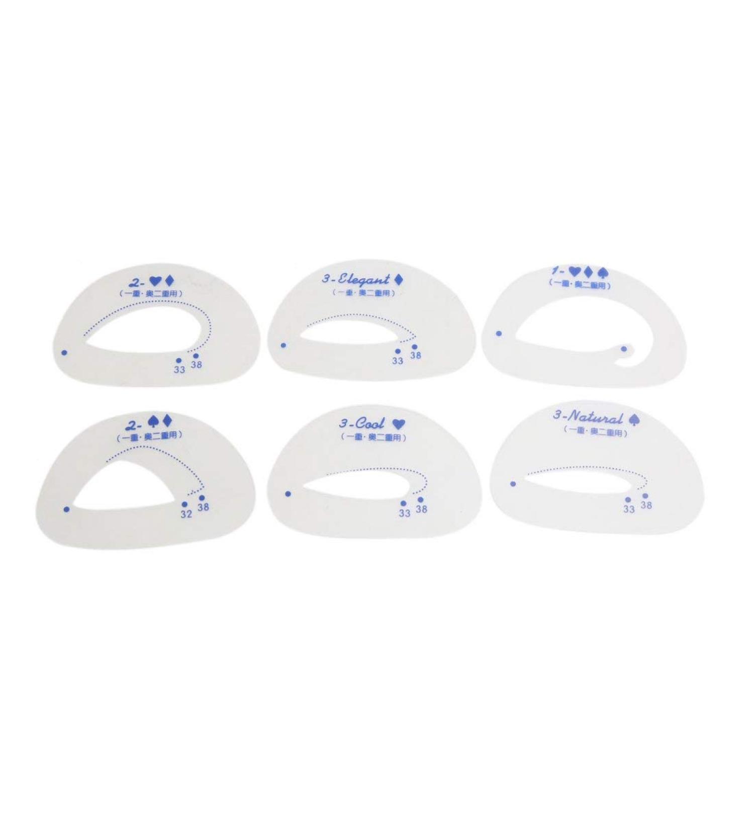 XYWHPGV 6 Pcs Plastic Pro Makeup Tool Beauty Eyeshadow Stencil Models Shaping Template Card for Beginner(db940 2401e 2e545 71604 27514 faa5f - Buy Online on GoSupps.com