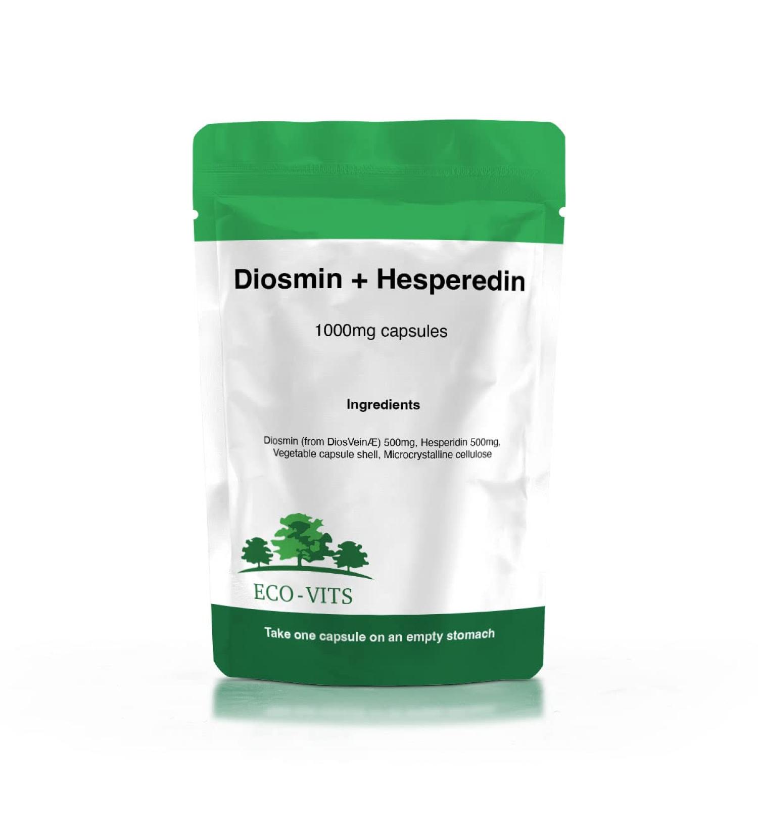 ECOVITS DIOSMIN & HESPEREDIN 1000MG 240 CAPS Recyclable packaging Sealed bag - Buy Online on GoSupps.com