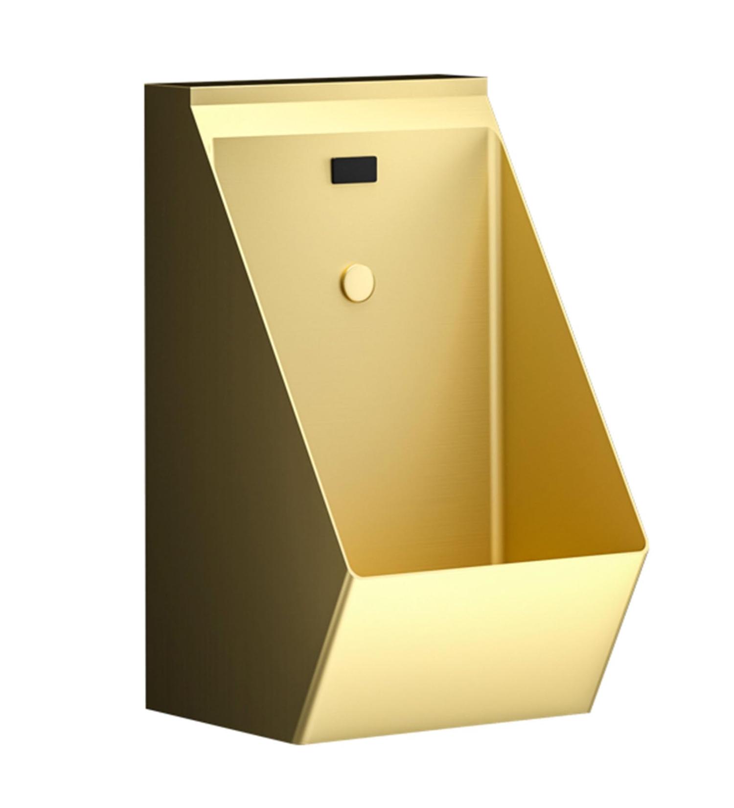Automatic Sensor Urinal Toilet Washout Urinal Wall Mounted Intelligent Touchless Urinal Flush Valve Auto Urinals Flushing Set (Gold) - Buy Online on GoSupps.com