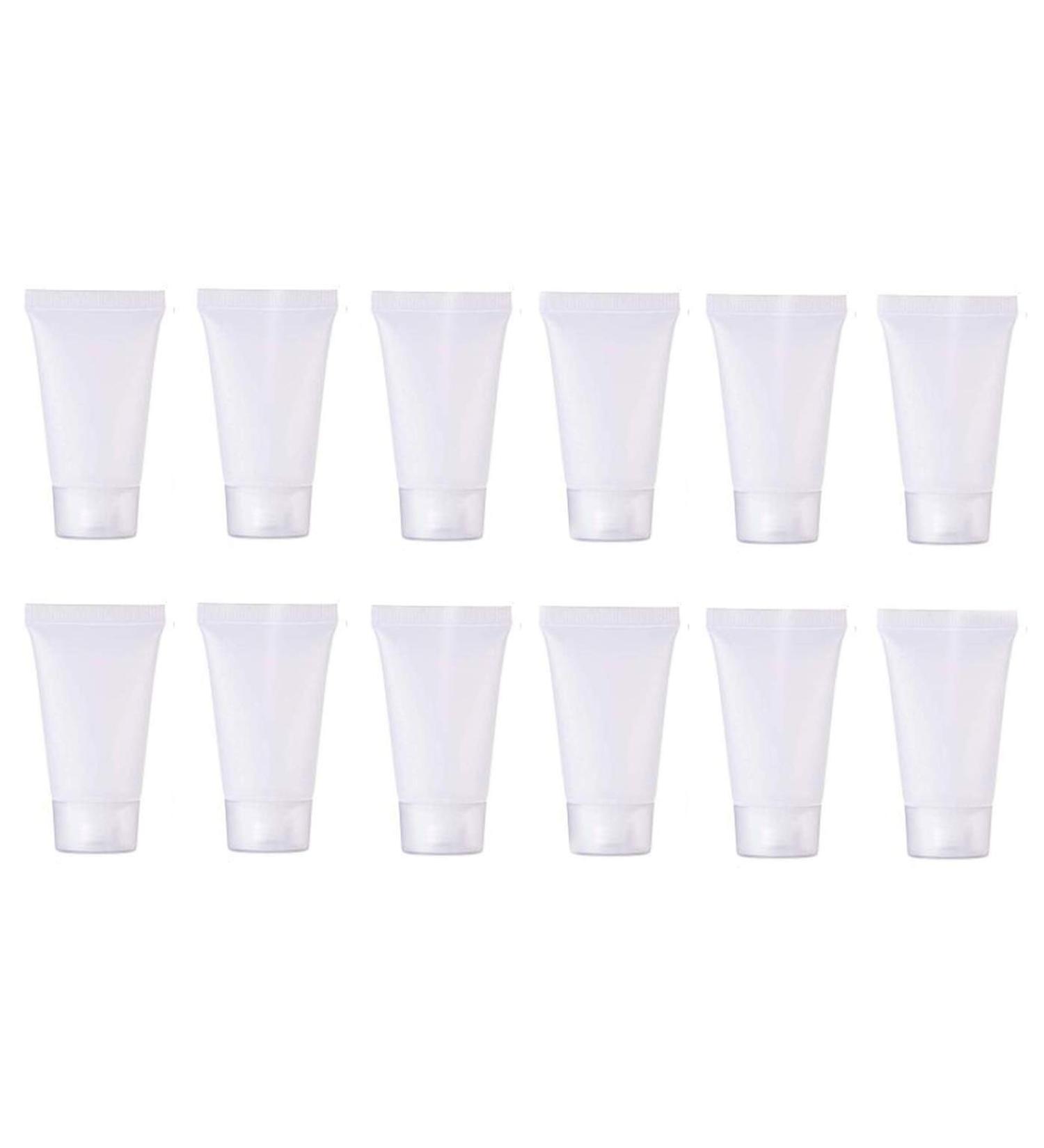 20PCS 5ML Clear Empty Refillable Plastic Soft Tubes Cosmetic Sample Bottles Jars Travel Makeup Travel Container with Screw Cap For Lip Gloss Balm Body Lotion Shower Gel Shampoo - Buy Online on GoSupps.com