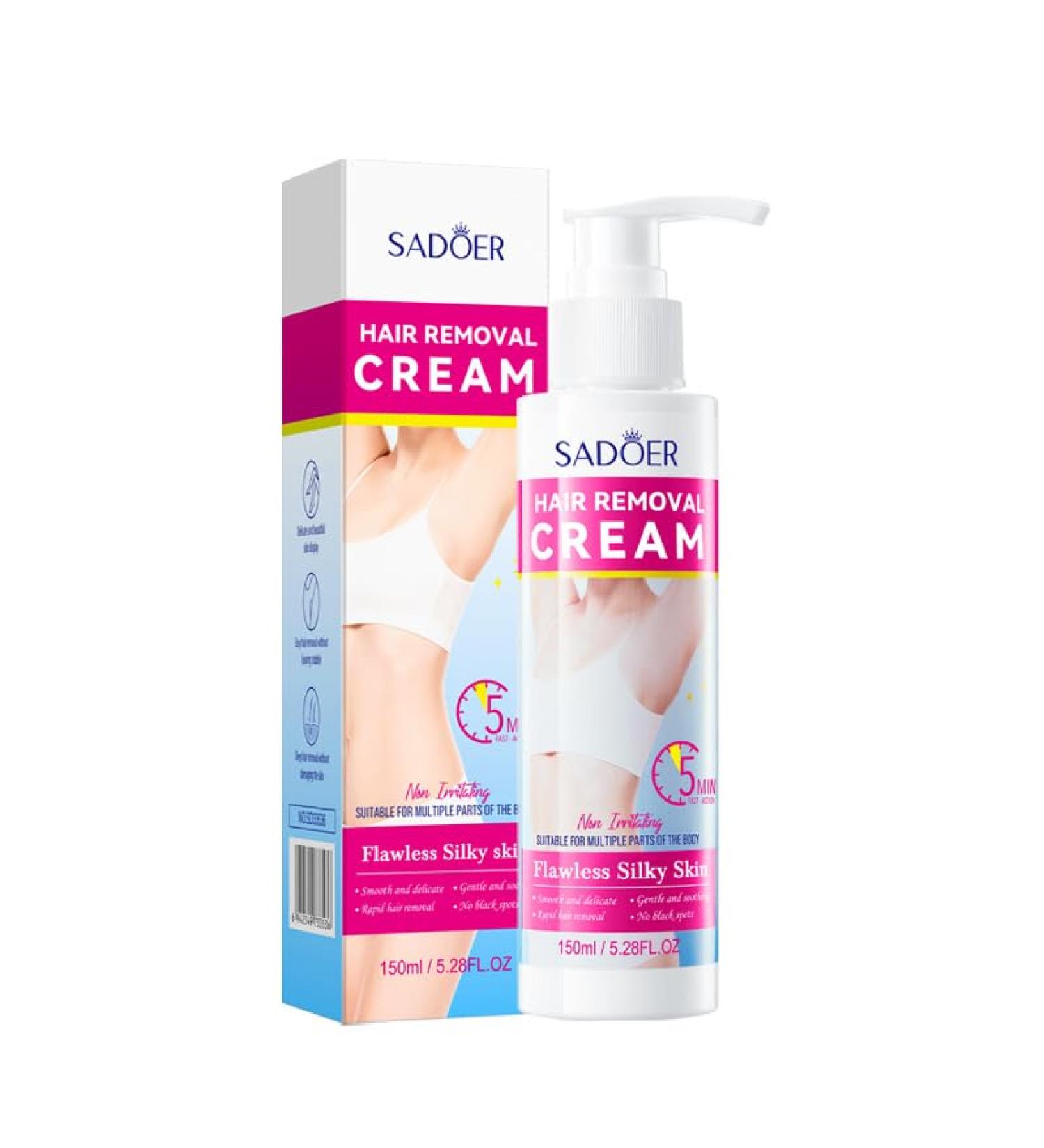 Hair Removal Cream for Women | Painless Sensitive Depilatory Cream for Body Legs & Bikini Area - Buy Online on GoSupps.com