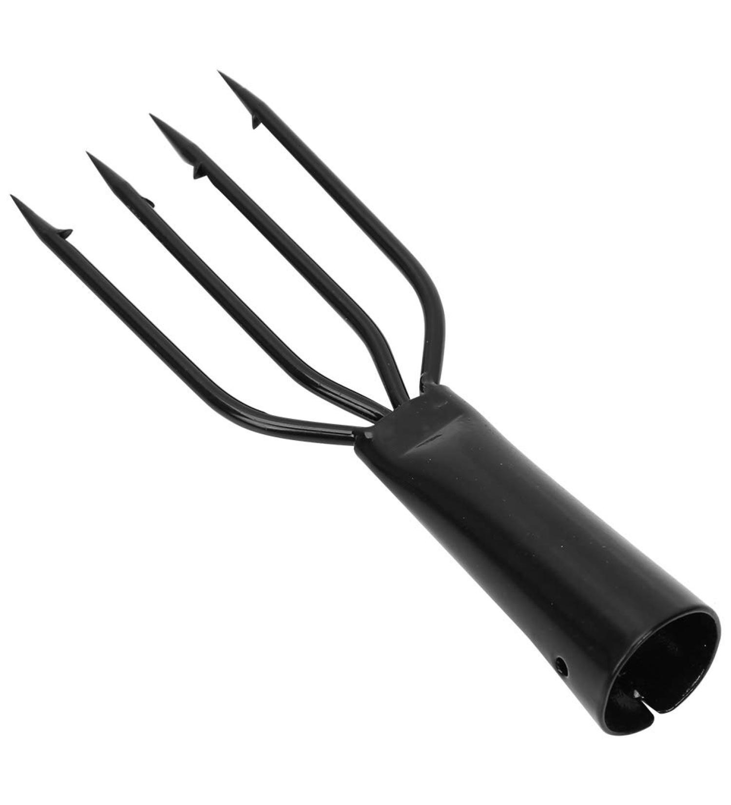Stainless Steel Fish Spear | Frog Gig Barbed 4 Prong Tine Harpoon | Fishing Fork Hook Screw for Spearfishing | Game Hunting Tool - Buy Online on GoSupps.com