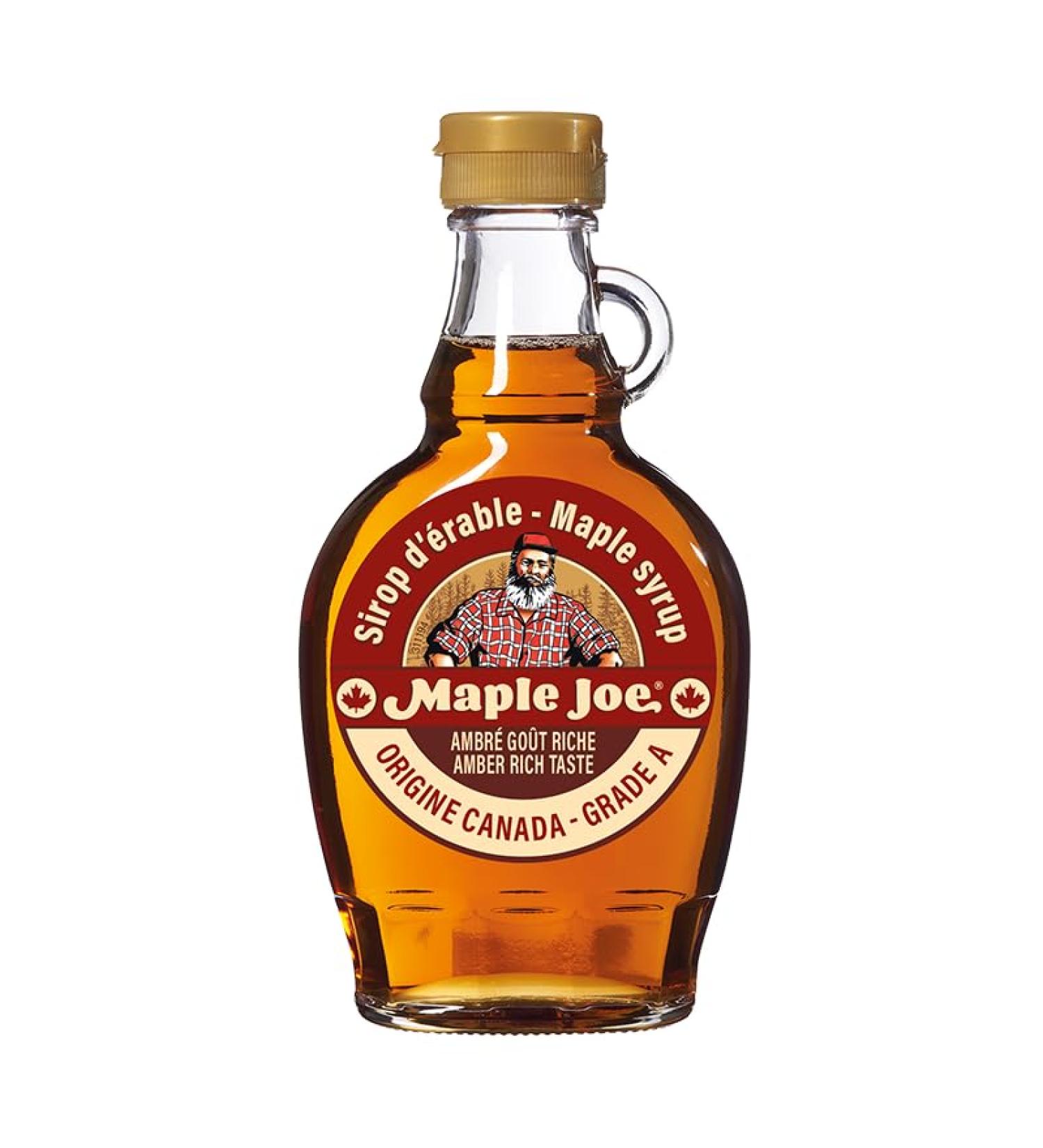 12 x 250g - 190ml Canadian Maple Syrup Bottles Maple Joe