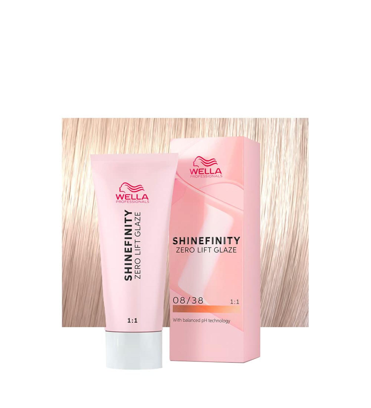 Wella Shinefinity Honey Latte 08/38 Light Golden Pearl Blonde 60ml - demi-permanent coloring