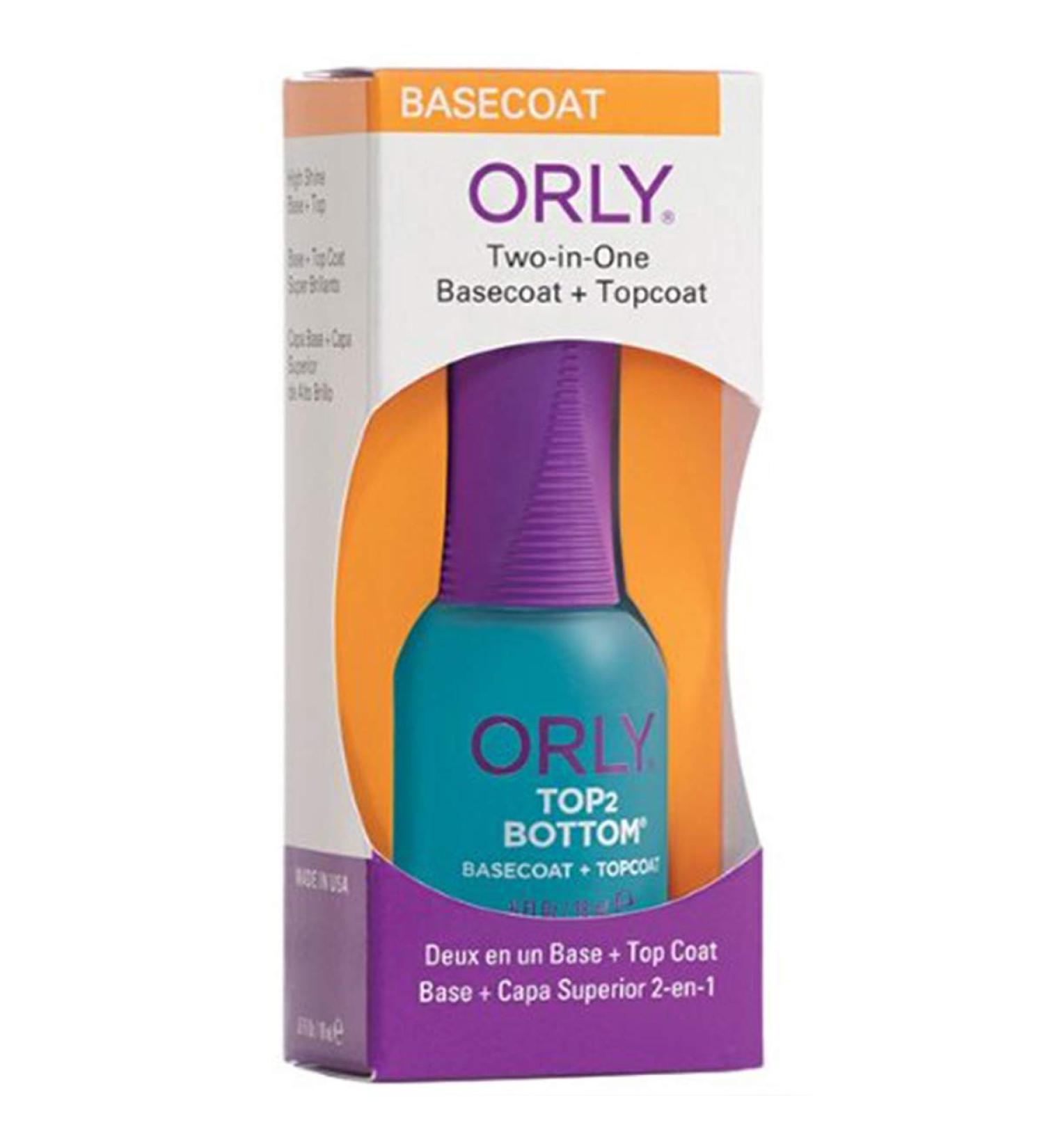 Orly Top 2 Bottom Nail Polish - .6 oz | Multi-functional Nail Lacquer Base and Topcoat - Buy Online on GoSupps.com