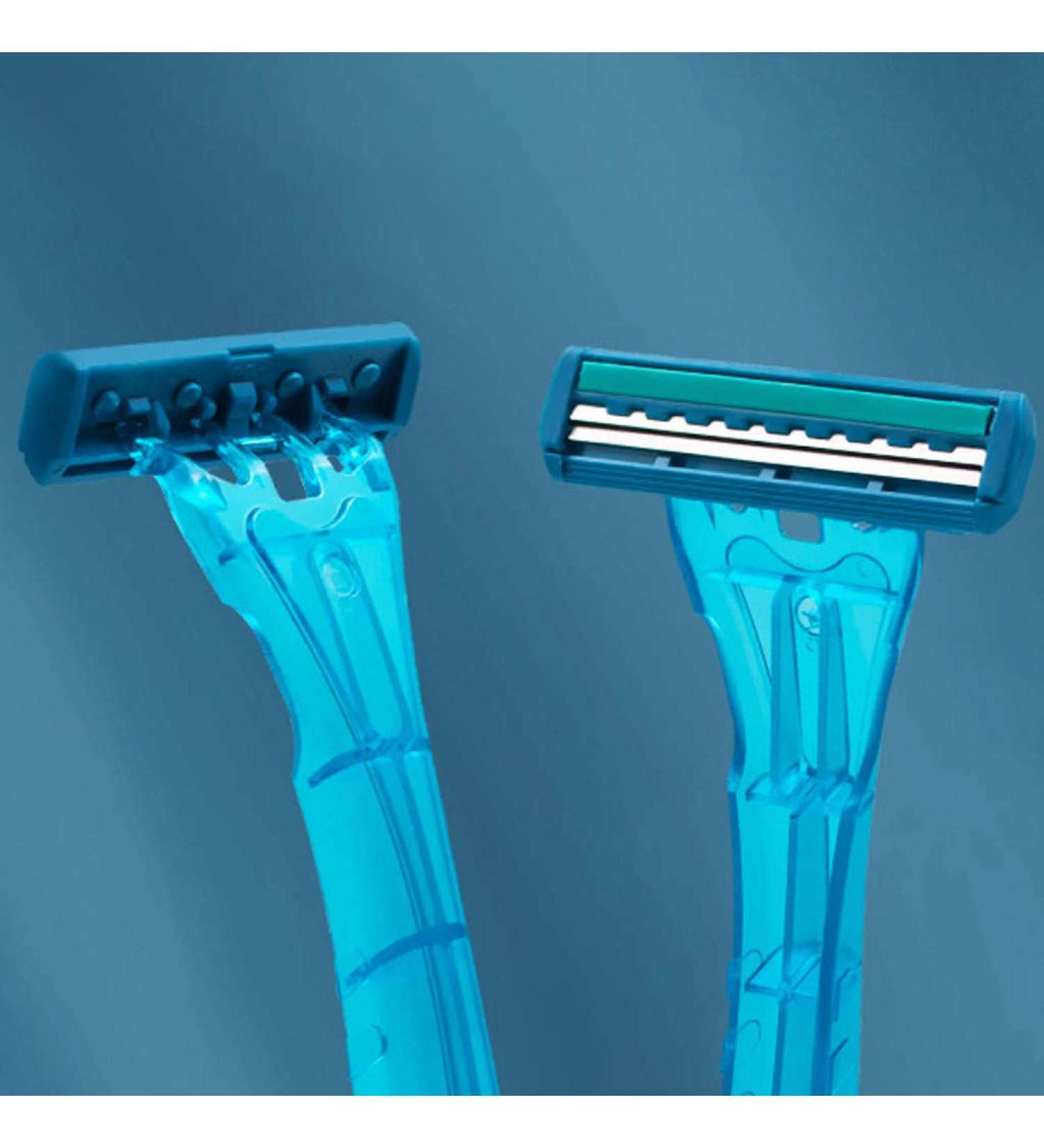 Buy 20X Small Men's Disposable Razors - Blue Wet Dry Shaver HS-L419 | International Shipping Available - Buy Online on GoSupps.com