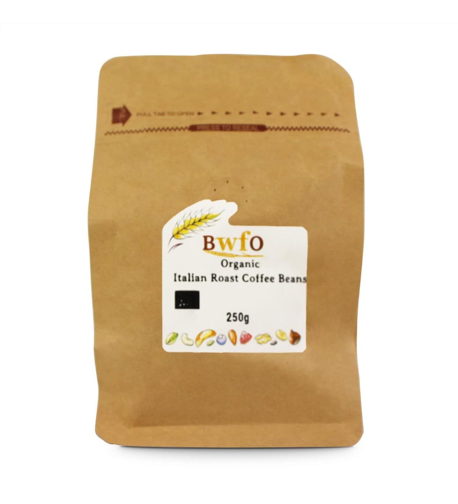 Organic Italian Roast Coffee Beans 250g (BWFO)