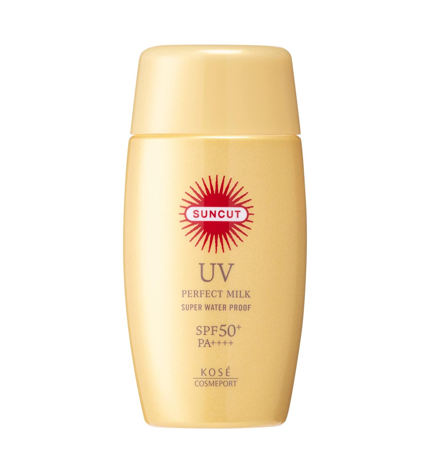 Suncut Kose Sunscreen Perfect UV Milk Unscented 60mL - Best Sunscreen for Ultimate UV Protection | International Shipping Available - Buy Online on GoSupps.com