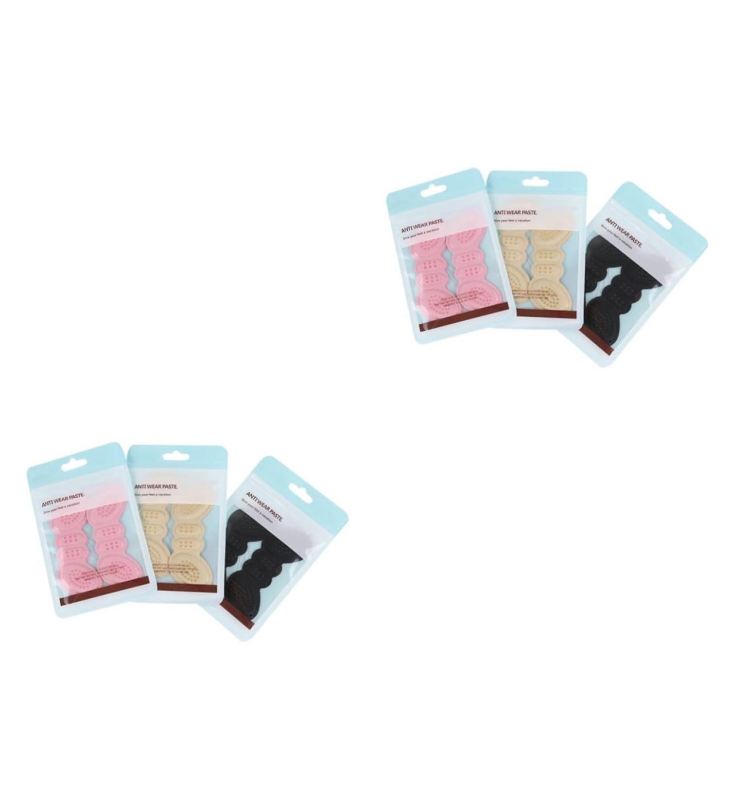 FOMIYES 6 Pairs Non-Slip Shoe Grip Cushions | Black Adhesive Gel Pads & Scrunchies for Ultimate Comfort - Shop Internationally - Buy Online on GoSupps.com