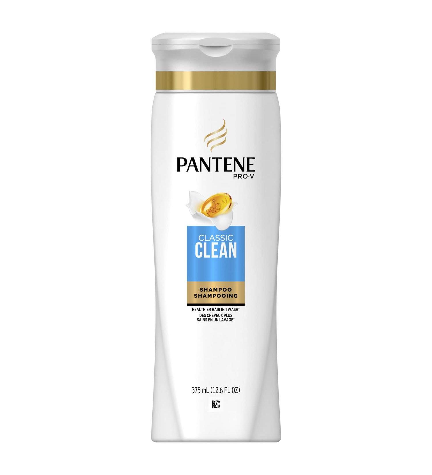 Pantene Pro-V Classic Clean Shampoo 12.6 Fl Oz - Pack of 2 | Gentle Cleansing Formula - Buy Online on GoSupps.com