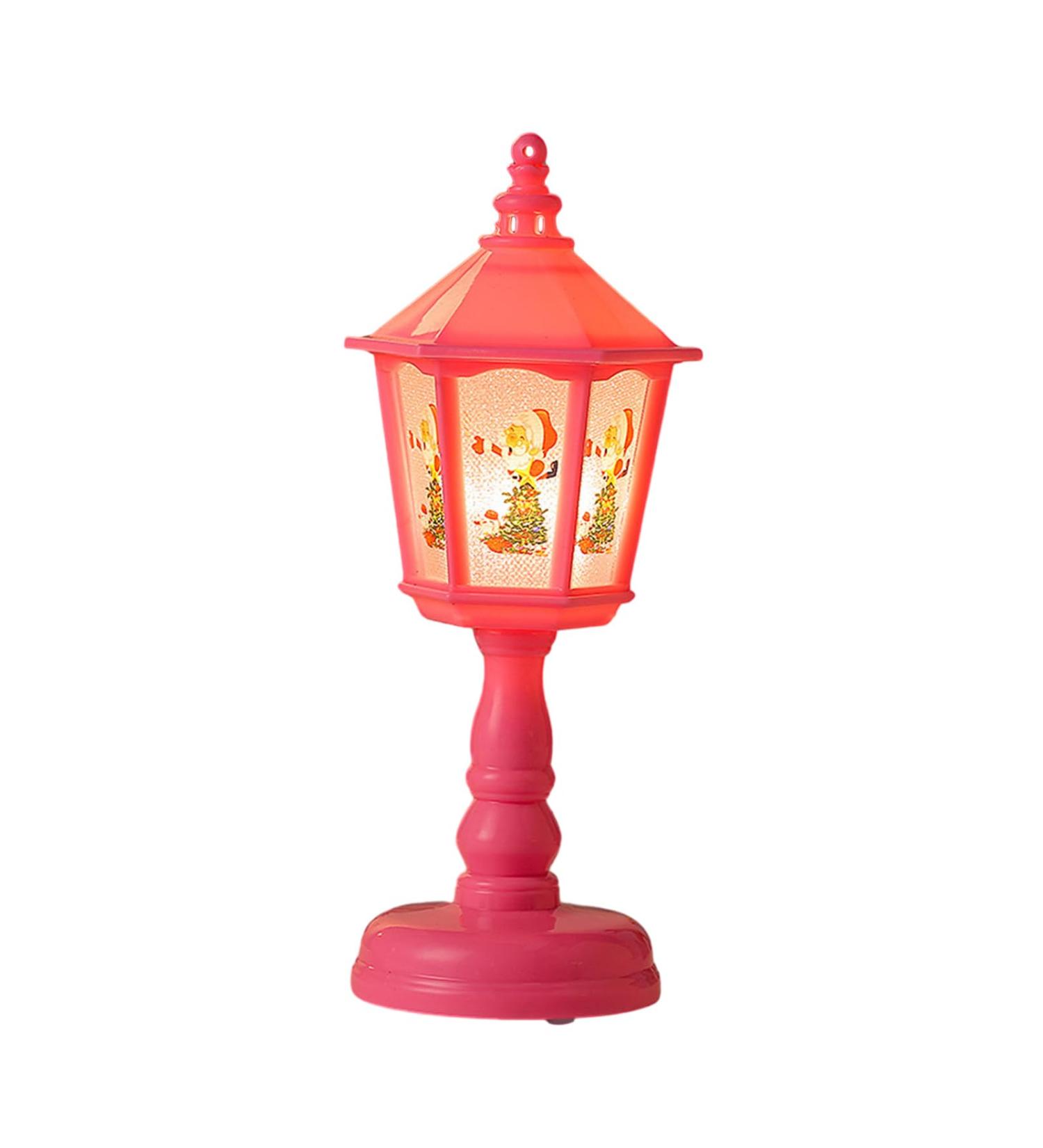 SAKEIOU Christmas Wind LED Electronic Candle Light Smokeless Desktop Lamp for Home Garden Yard Decoration New Year Gift Pink - Buy Online on GoSupps.com